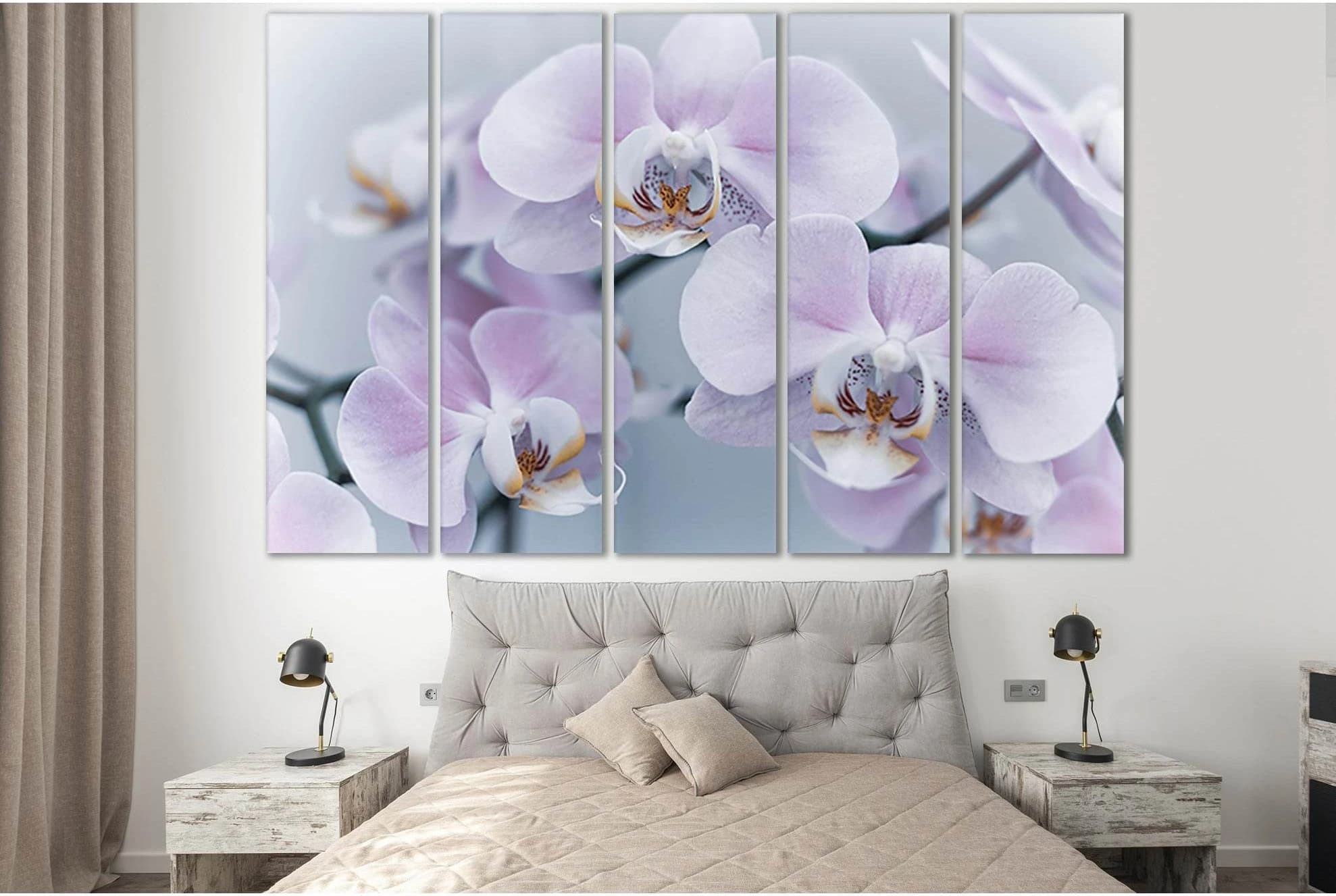 Delicate Orchid Flowers №SL710 Ready to Hang Canvas Print - Zellart Canvas Prints 0new, ALL_Products, Floral & Botanical Wall Art