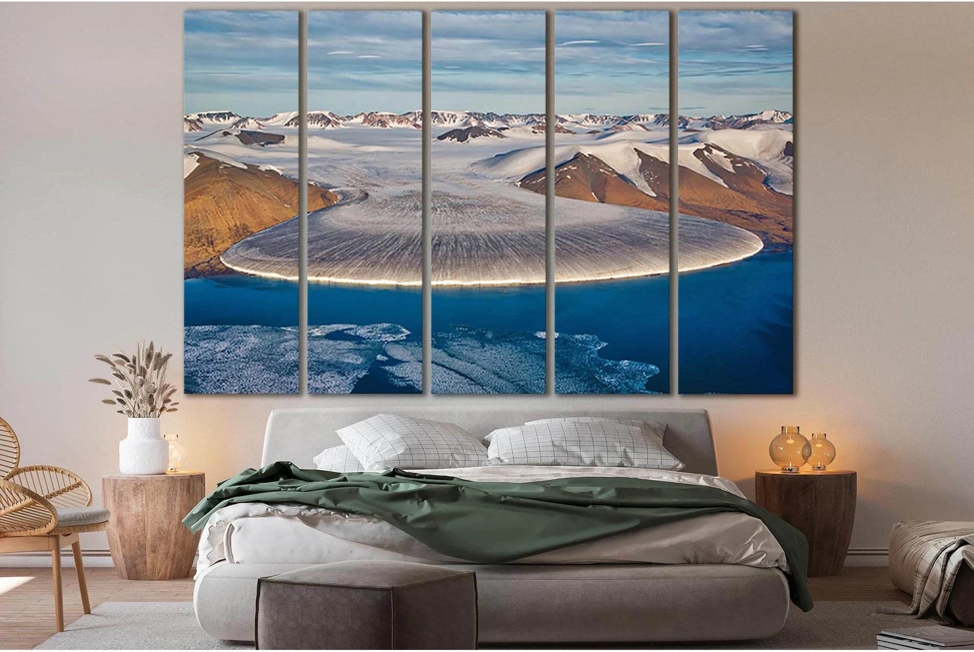 Elephant Leg Glacier In North Greenland №SL1318 Ready to Hang Canvas Print - Zellart Canvas Prints 0new, ALL_Products, Glacials