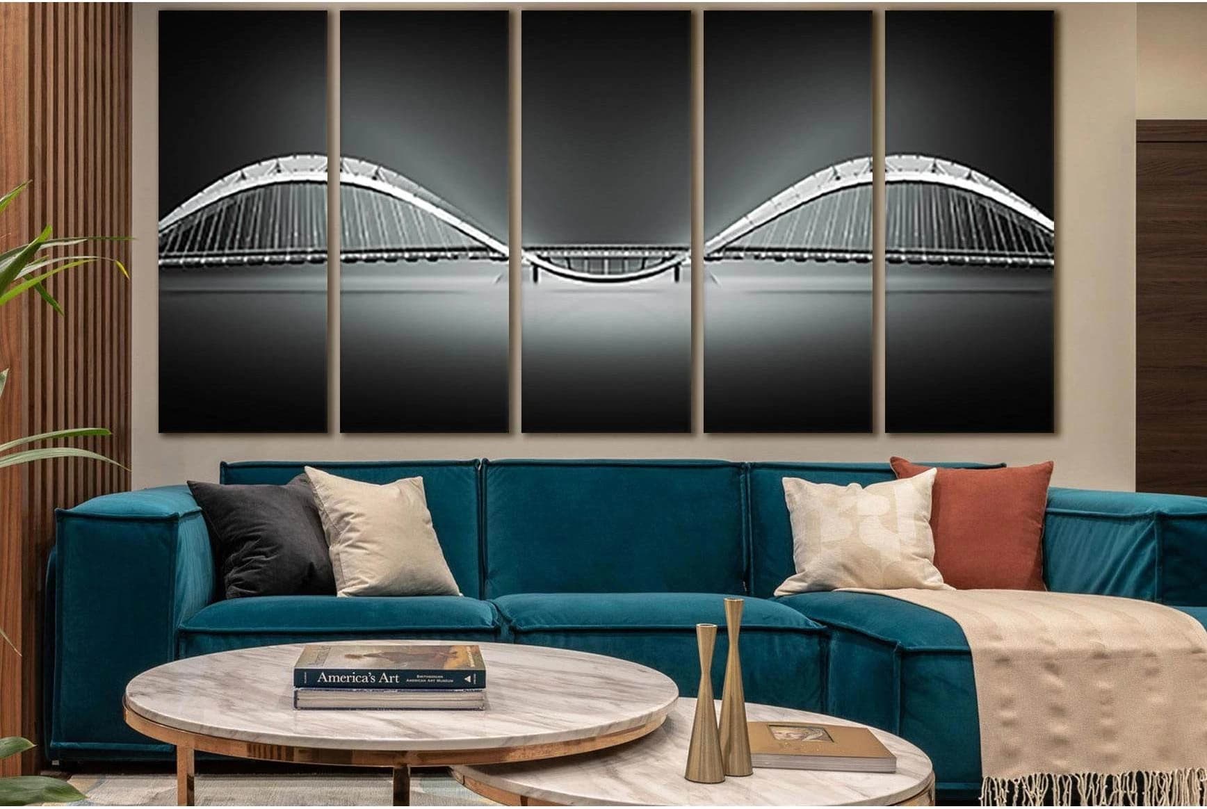 Enneus Herma Bridge Amsterdam №SL1123 Ready to Hang Canvas Print - Zellart Canvas Prints 0new, ALL_Products, Bridges Wall Art