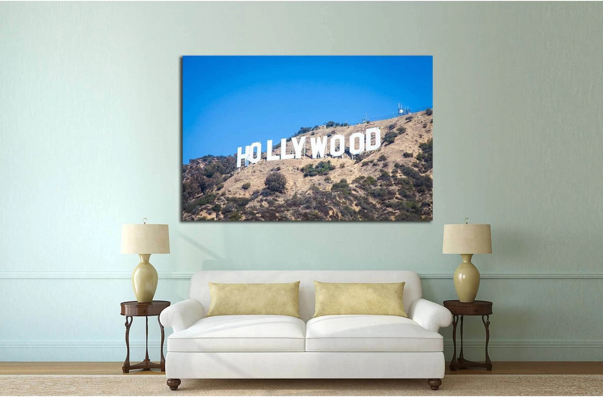 Famous Hollywood landmark in Los Angeles, California №1940 Ready to Hang Canvas Print - Zellart Canvas Prints ALL_Products, s-1940