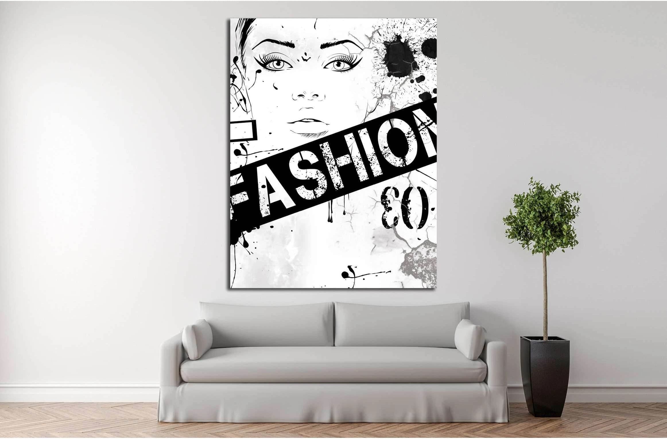 fashion №4533 Ready to Hang Canvas Print - Zellart Canvas Prints ALL_Products, s-4533