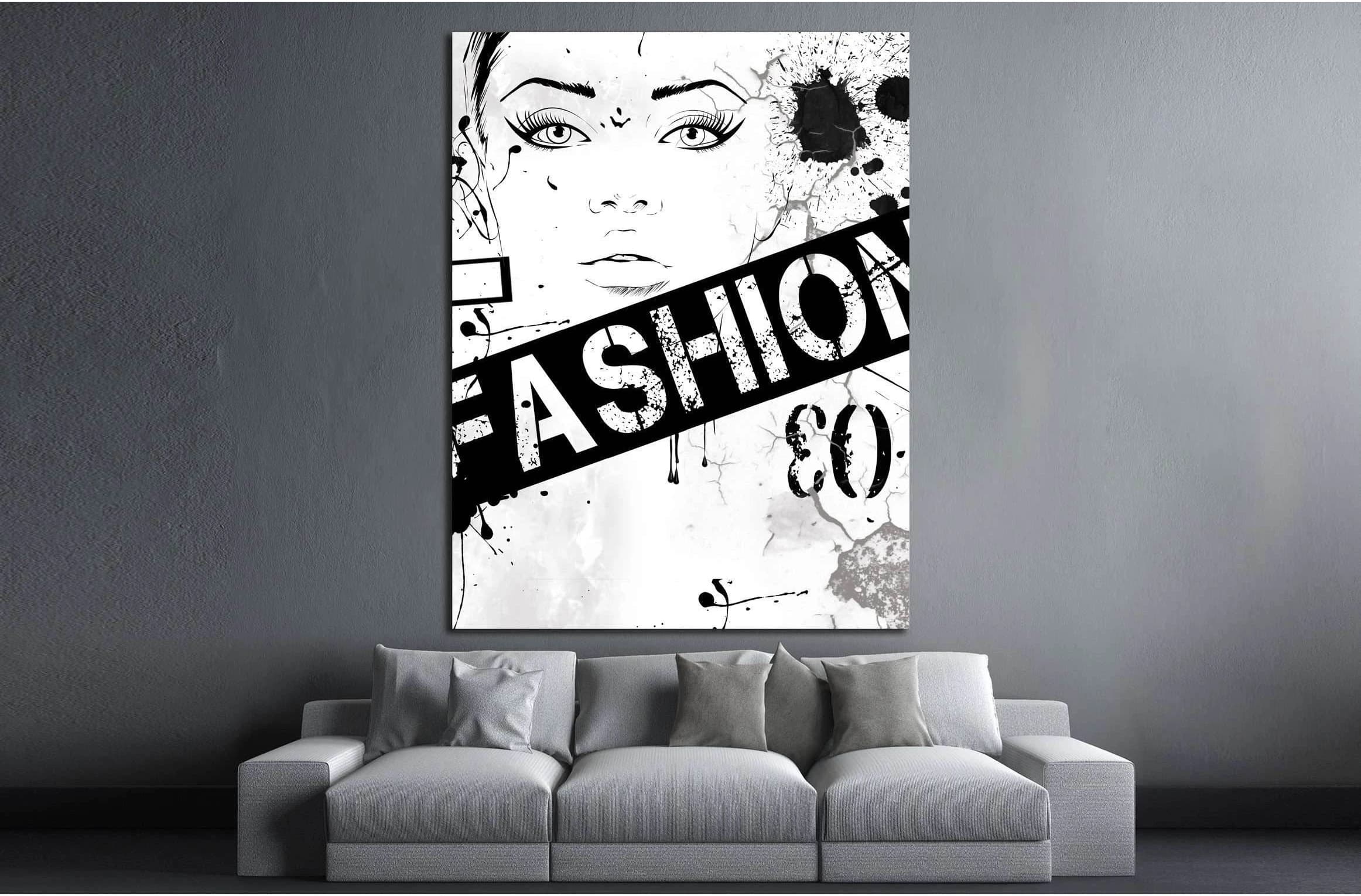 fashion №4533 Ready to Hang Canvas Print - Zellart Canvas Prints ALL_Products, s-4533