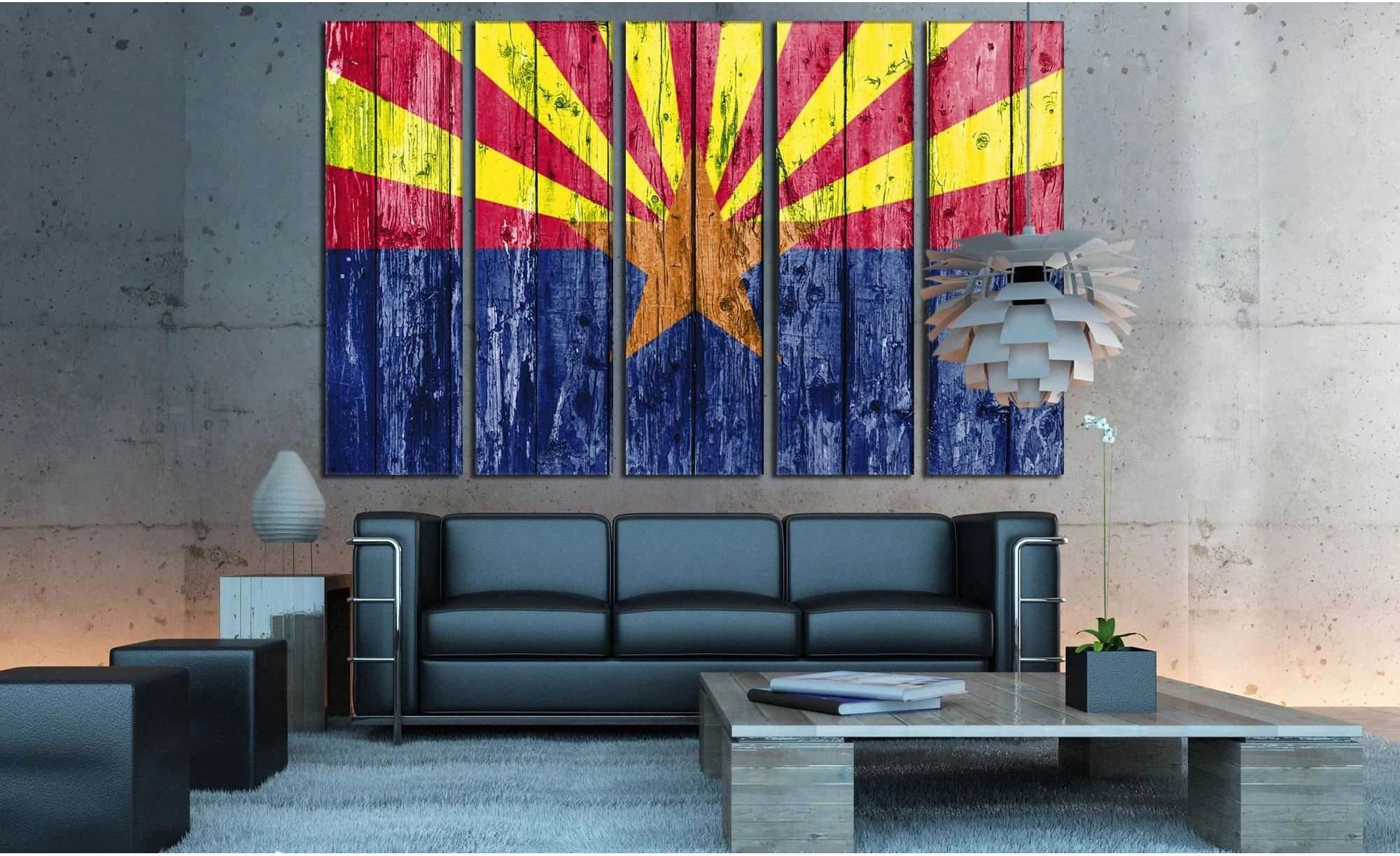 Flag of Arizona №834 Ready to Hang Canvas Print - Zellart Canvas Prints ALL_Products