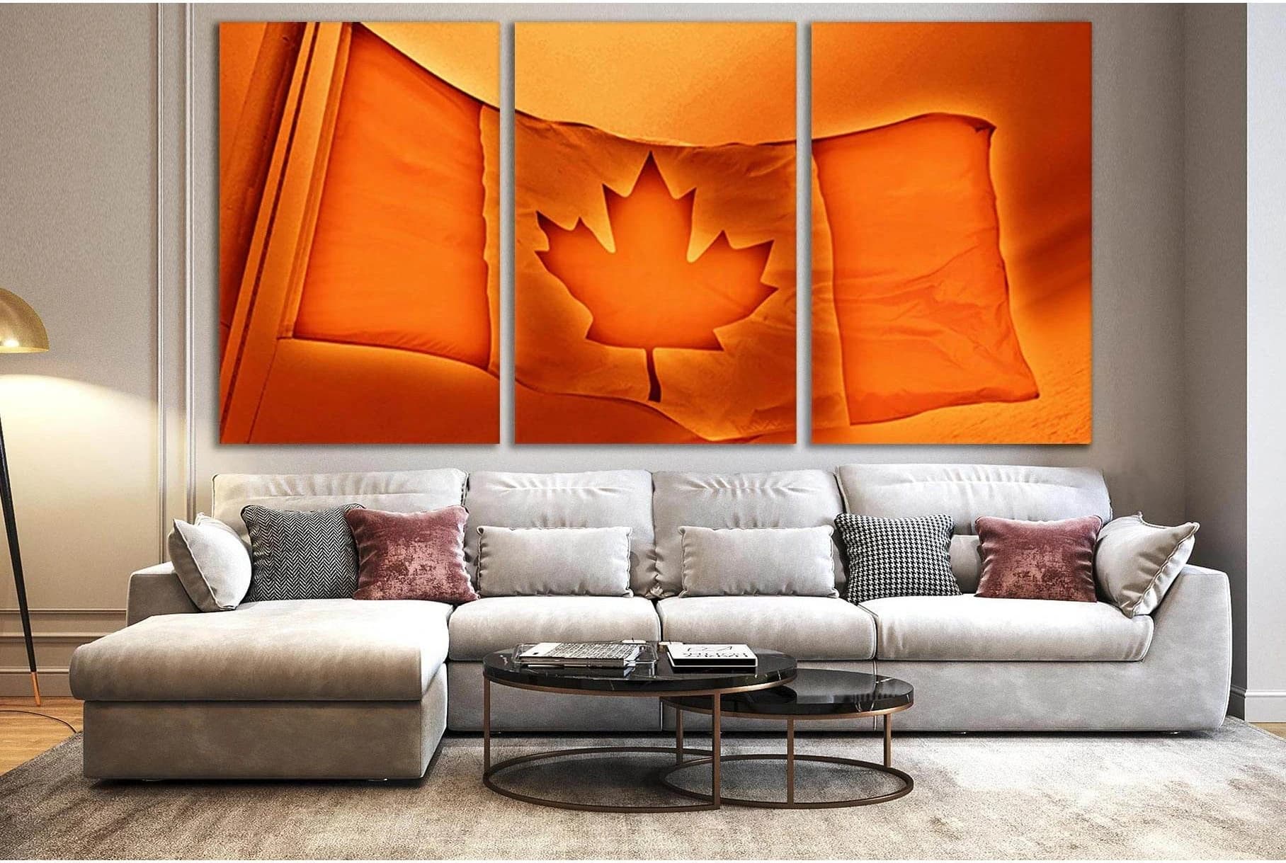 Flag Of Canada №SL1149 Ready to Hang Canvas Print - Zellart Canvas Prints 0new, ALL_Products, Flags