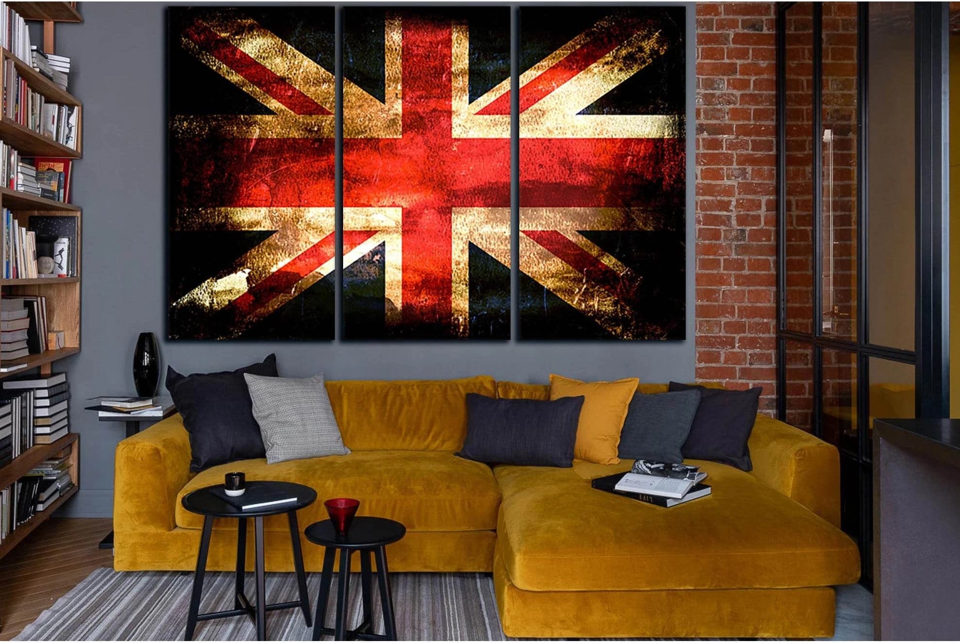 Flag Of UK №SL1175 Ready to Hang Canvas Print - Zellart Canvas Prints 0new, ALL_Products, Flags
