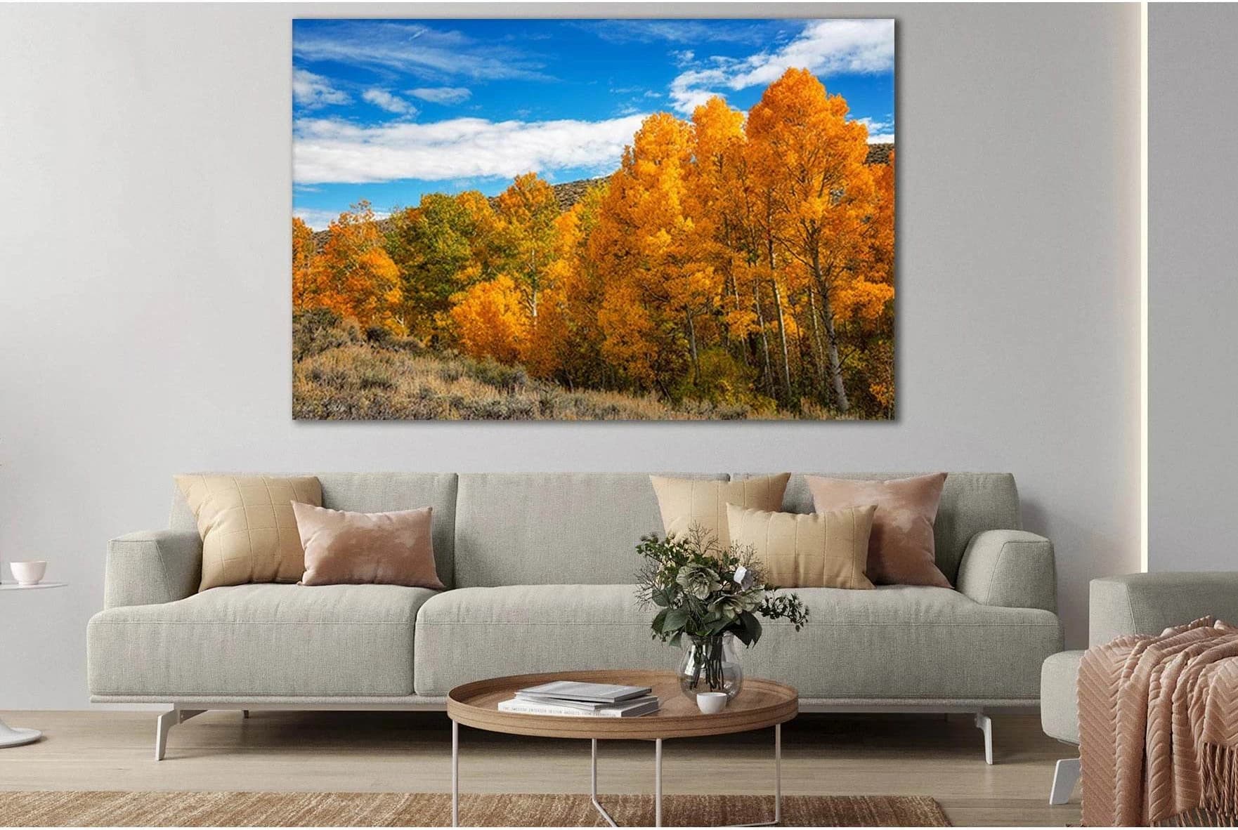 Forest Autumn California №SL636 Ready to Hang Canvas Print - Zellart Canvas Prints 0new, ALL_Products, Autumn Wall Art