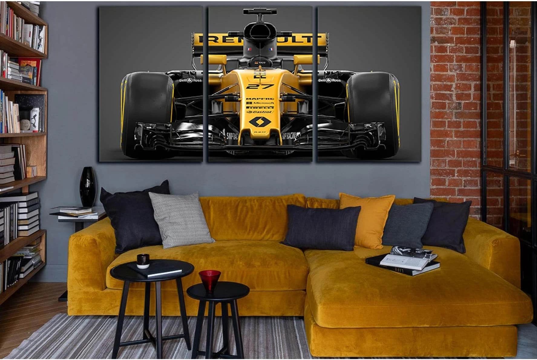 Formula 1 Race Car №SL927 Ready to Hang Canvas Print - Zellart Canvas Prints 0new, ALL_Products, Sports & Motivation