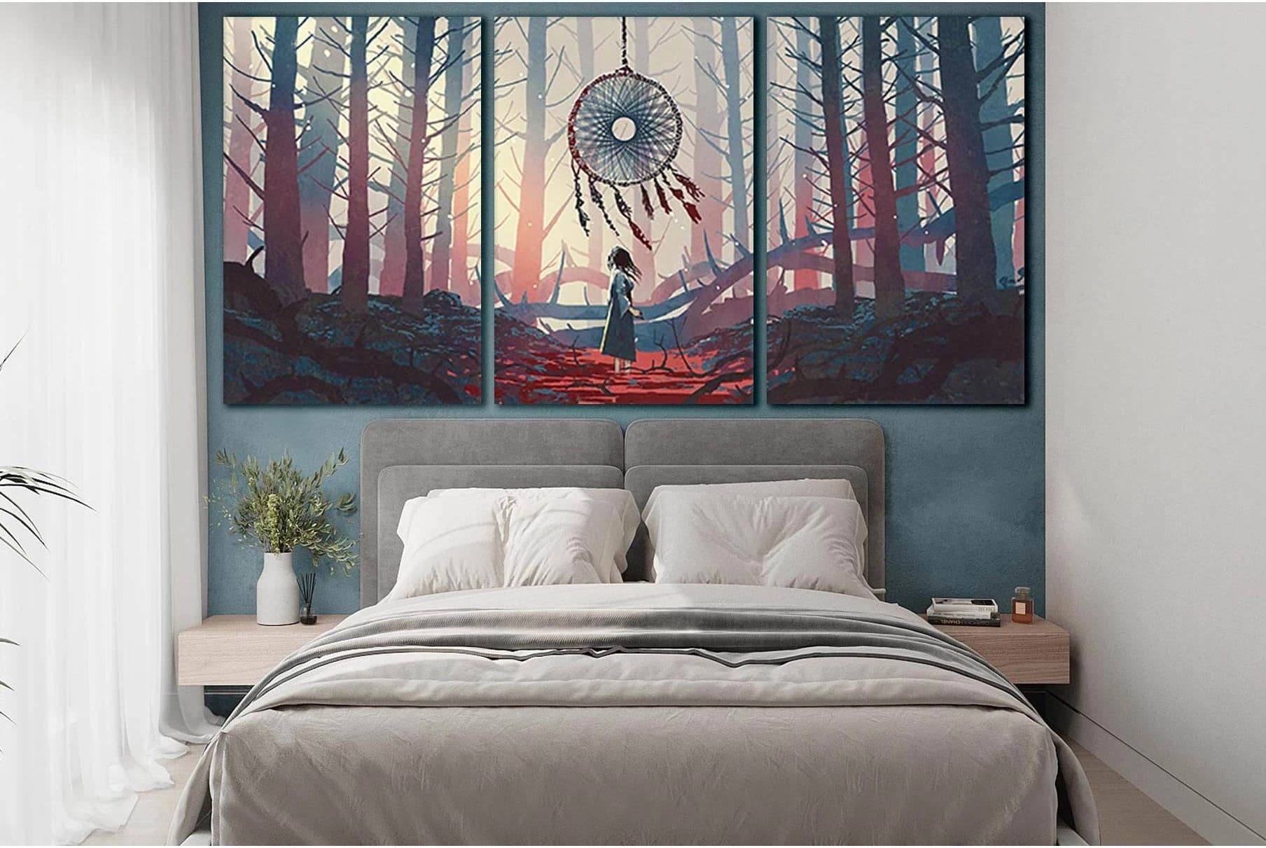 Girl In The Mysterious Forest №SL1225 Ready to Hang Canvas Print - Zellart Canvas Prints 0new, ALL_Products, Fantasy And Sci Fi Wall Art