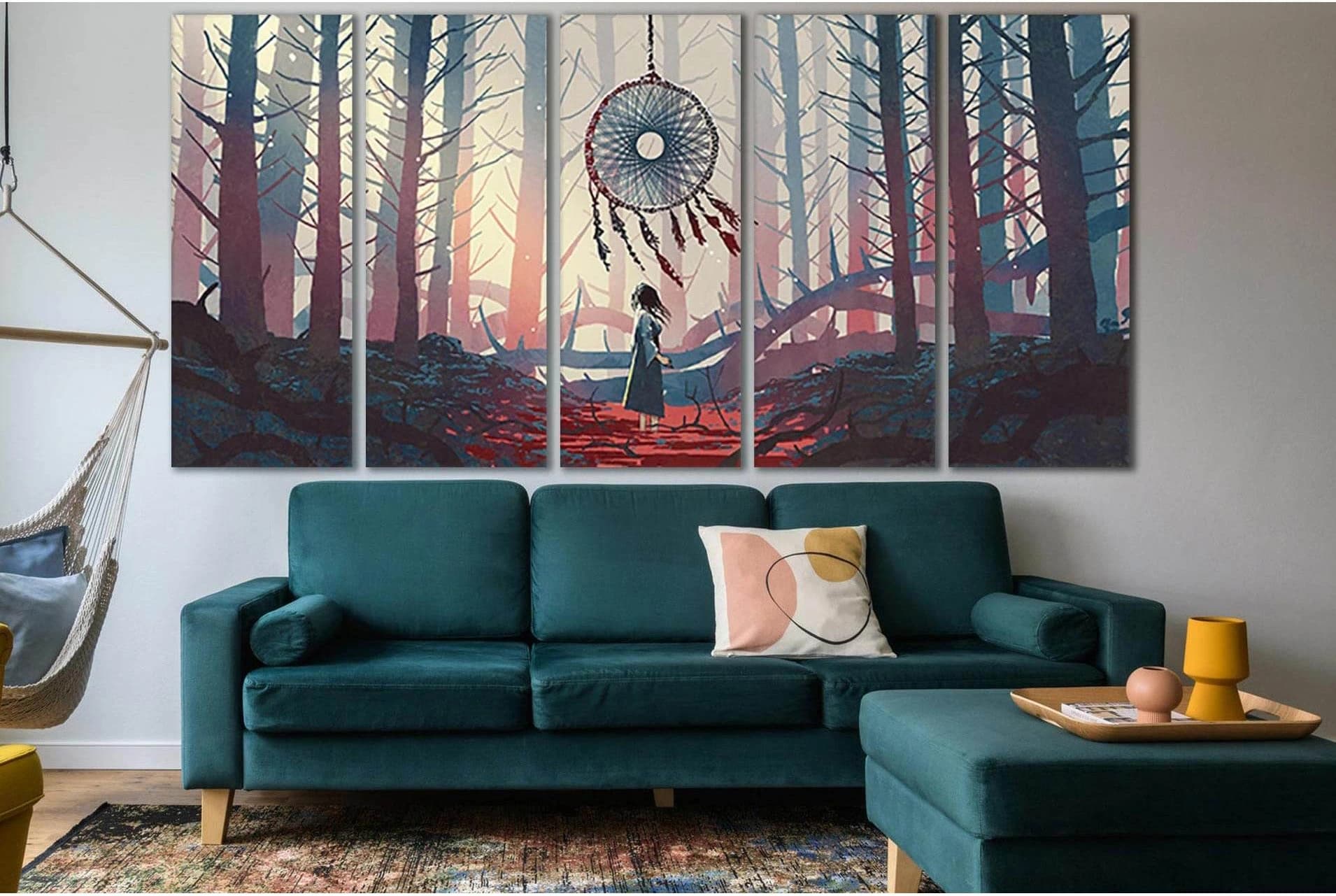 Girl In The Mysterious Forest №SL1225 Ready to Hang Canvas Print - Zellart Canvas Prints 0new, ALL_Products, Fantasy And Sci Fi Wall Art