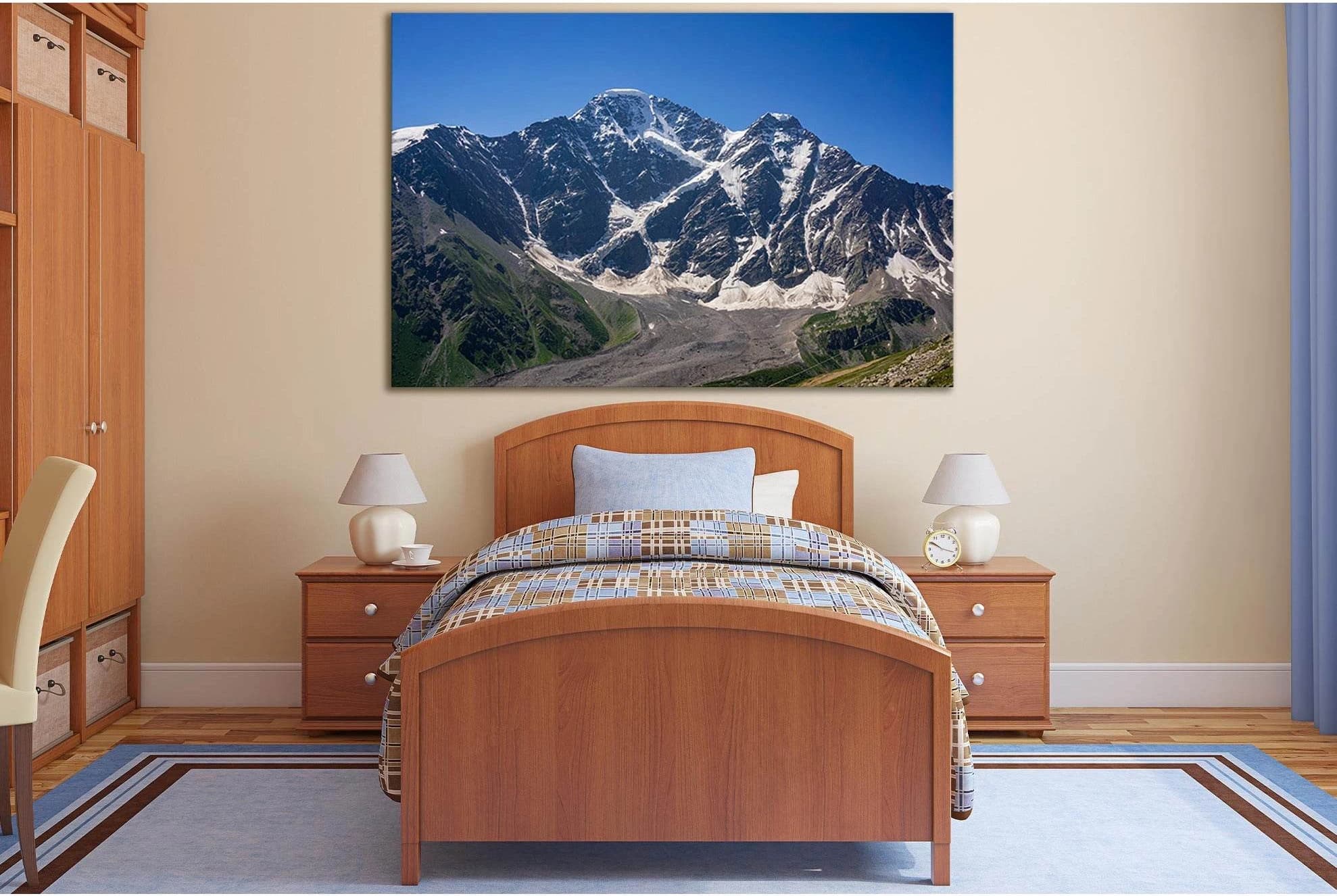 Glacier Seven On Mount Donguzorun №SL1341 Ready to Hang Canvas Print - Zellart Canvas Prints 0new, ALL_Products, Glacials