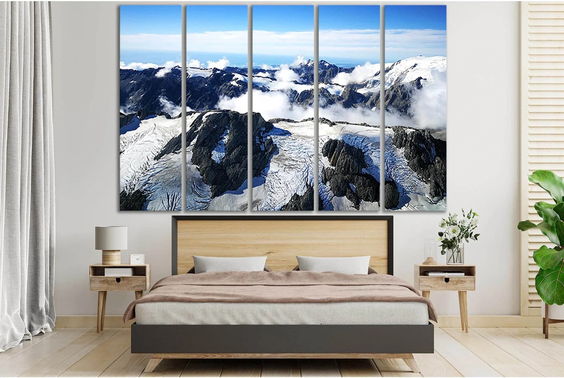 Glacier View Of New Zealand №SL1304 Ready to Hang Canvas Print - Zellart Canvas Prints 0new, ALL_Products, Glacials