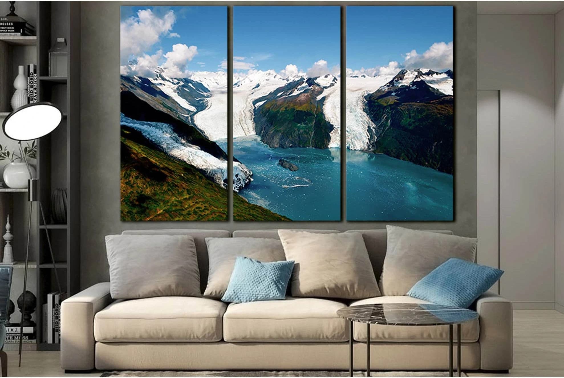 Glaciers №SL1329 Ready to Hang Canvas Print - Zellart Canvas Prints 0new, ALL_Products, Glacials