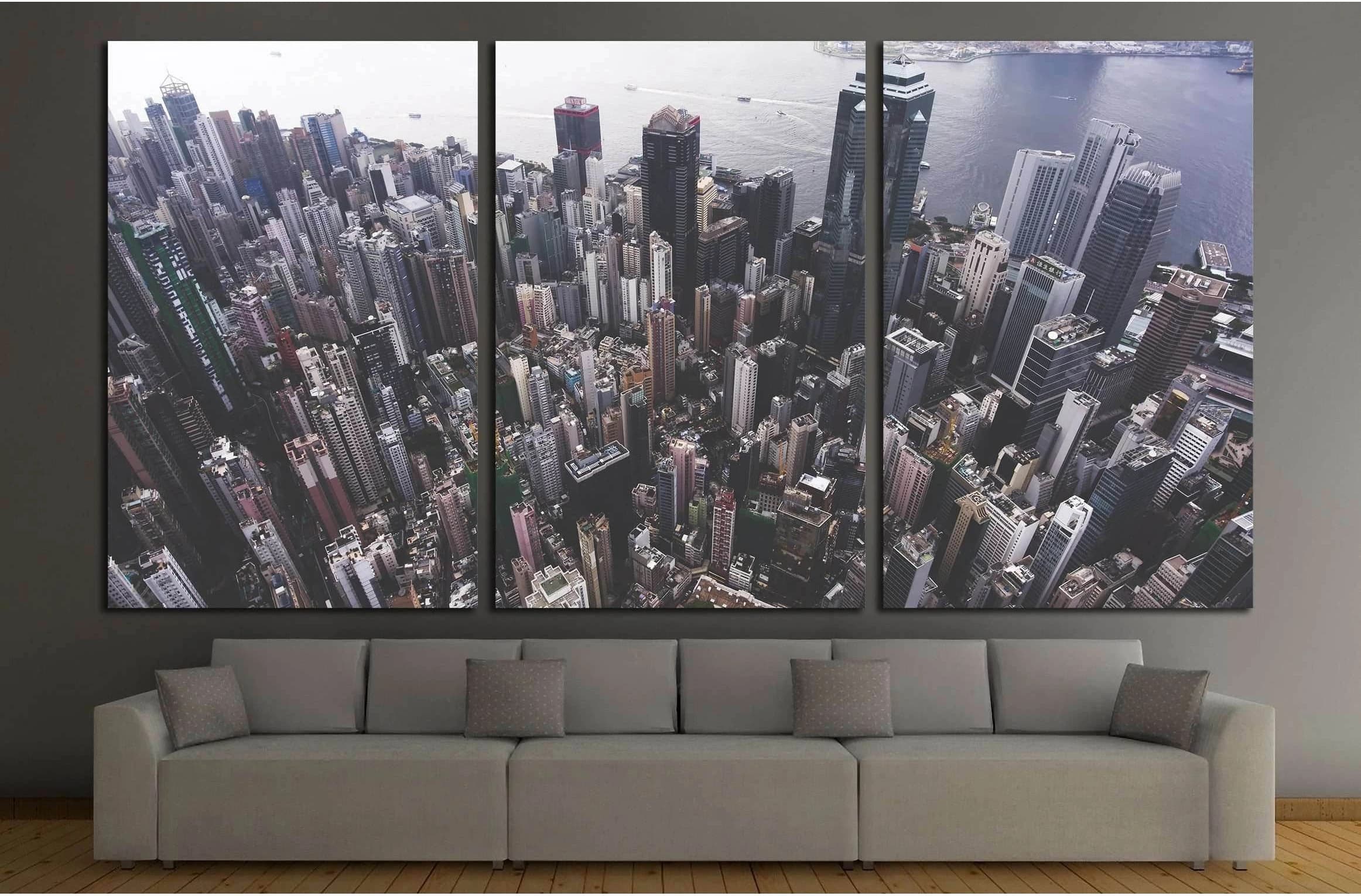 Hong Kong №2977 Ready to Hang Canvas Print - Zellart Canvas Prints ALL_Products, s-2977