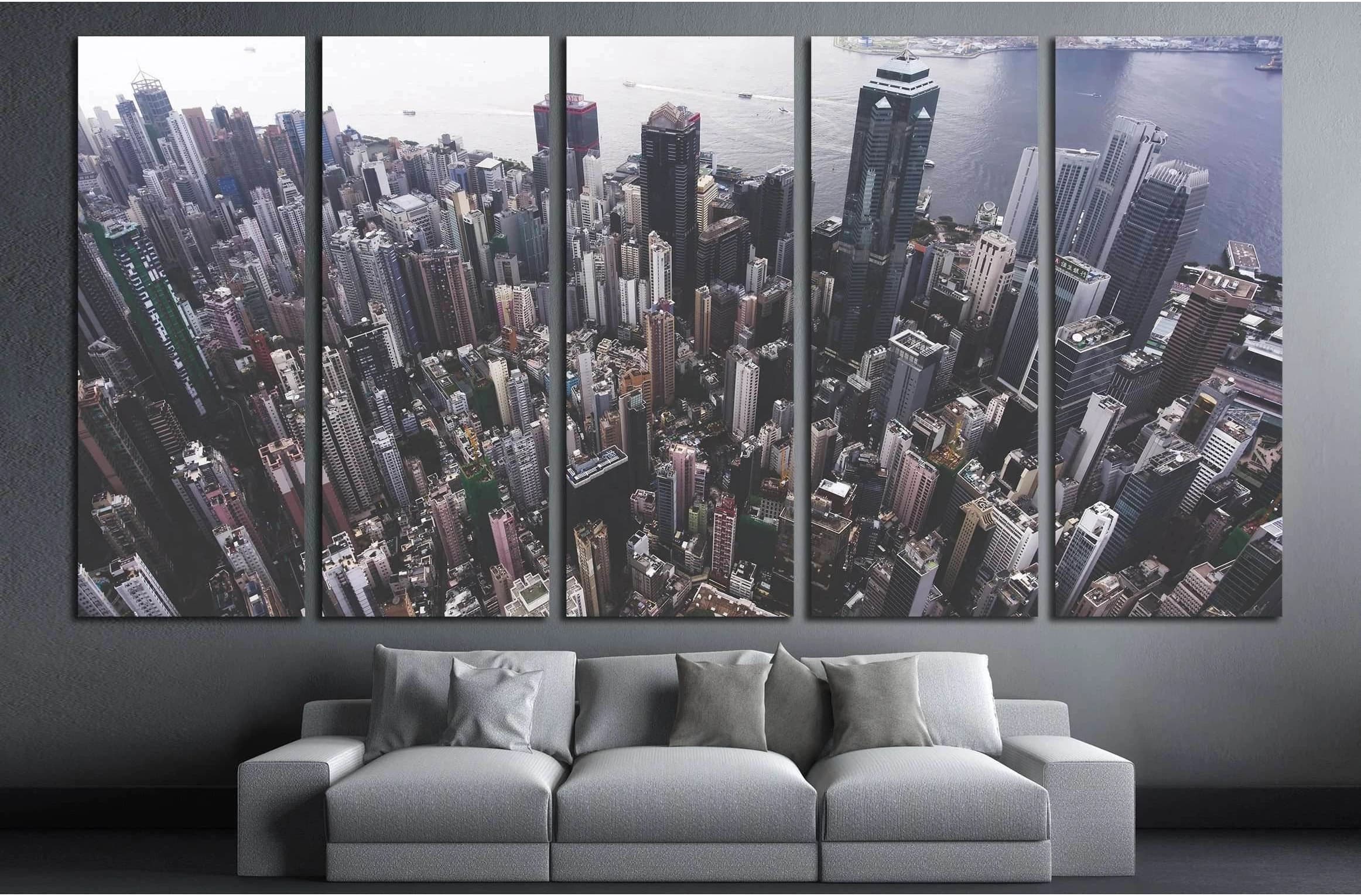 Hong Kong №2977 Ready to Hang Canvas Print - Zellart Canvas Prints ALL_Products, s-2977