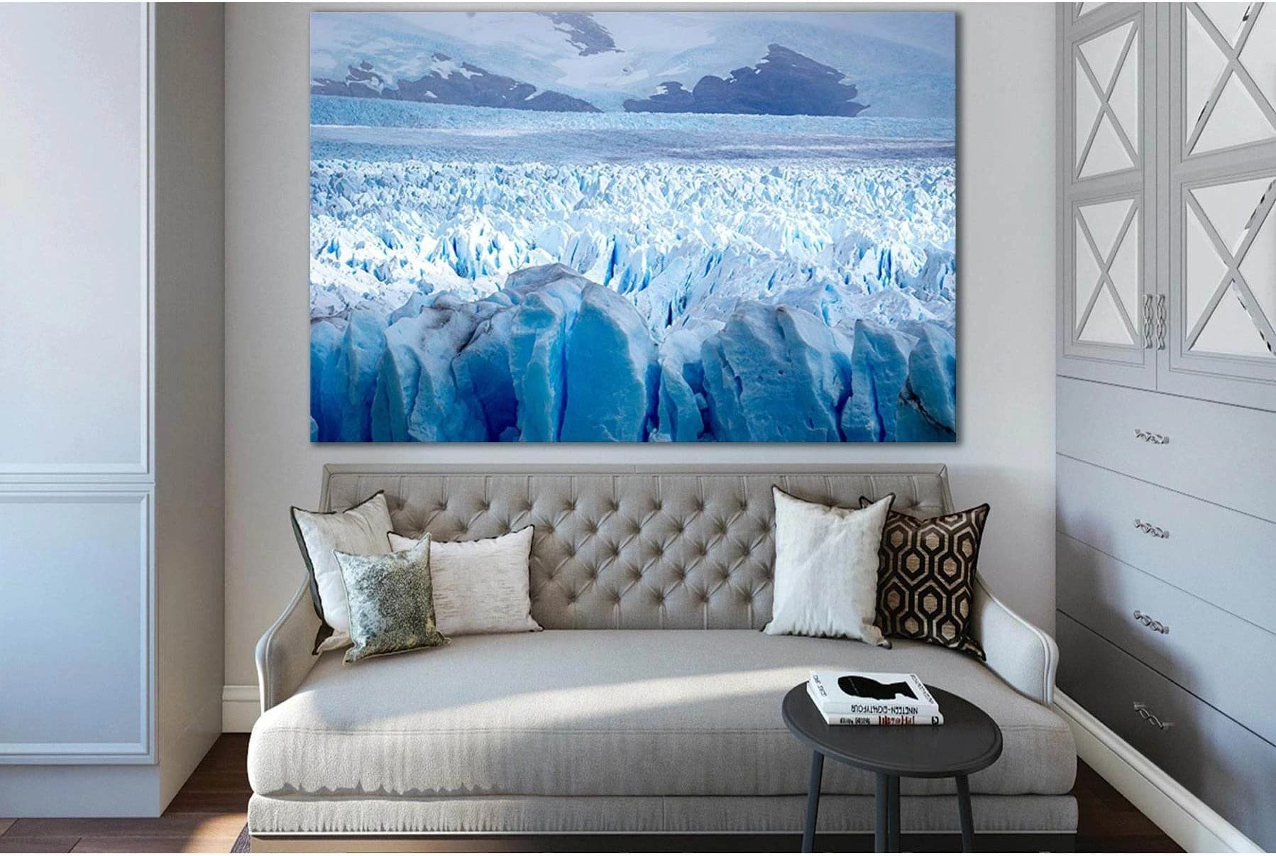 Horizontal View Glacier Perito Moreno №SL1309 Ready to Hang Canvas Print - Zellart Canvas Prints 0new, ALL_Products, Glacials