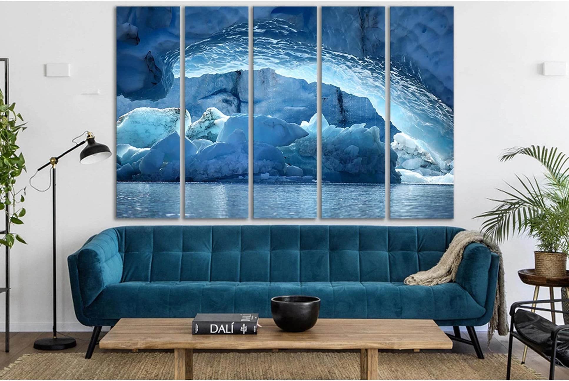 Ice Cave At Spencer Glacier №SL1352 Ready to Hang Canvas Print - Zellart Canvas Prints 0new, ALL_Products, Glacials