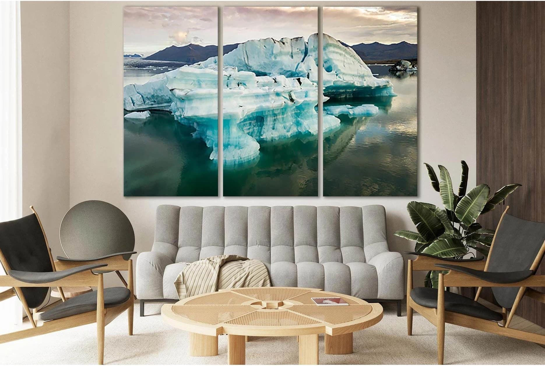 Iceland Big Iceberg №SL1321 Ready to Hang Canvas Print - Zellart Canvas Prints 0new, ALL_Products, Glacials
