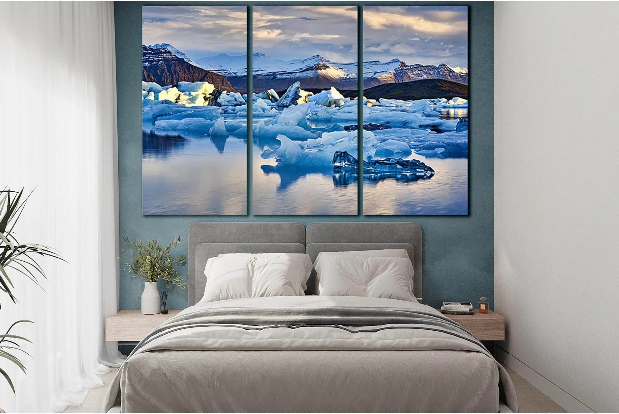 Iceland Jokulsarlon Lagoon №SL1320 Ready to Hang Canvas Print - Zellart Canvas Prints 0new, ALL_Products, Glacials