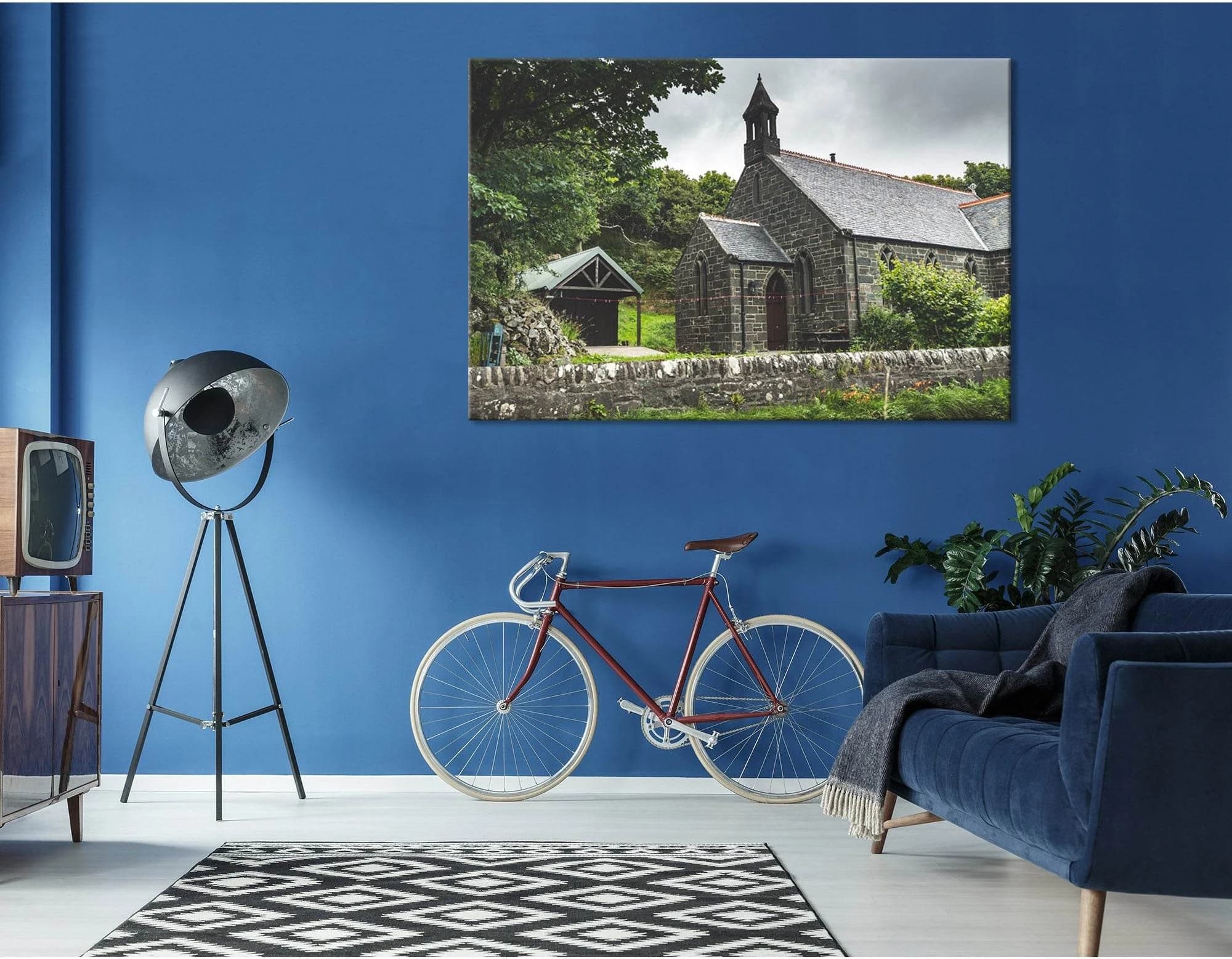 Irish Brick House Cottage №04202 Ready to Hang Canvas Print - Zellart Canvas Prints ALL_Products