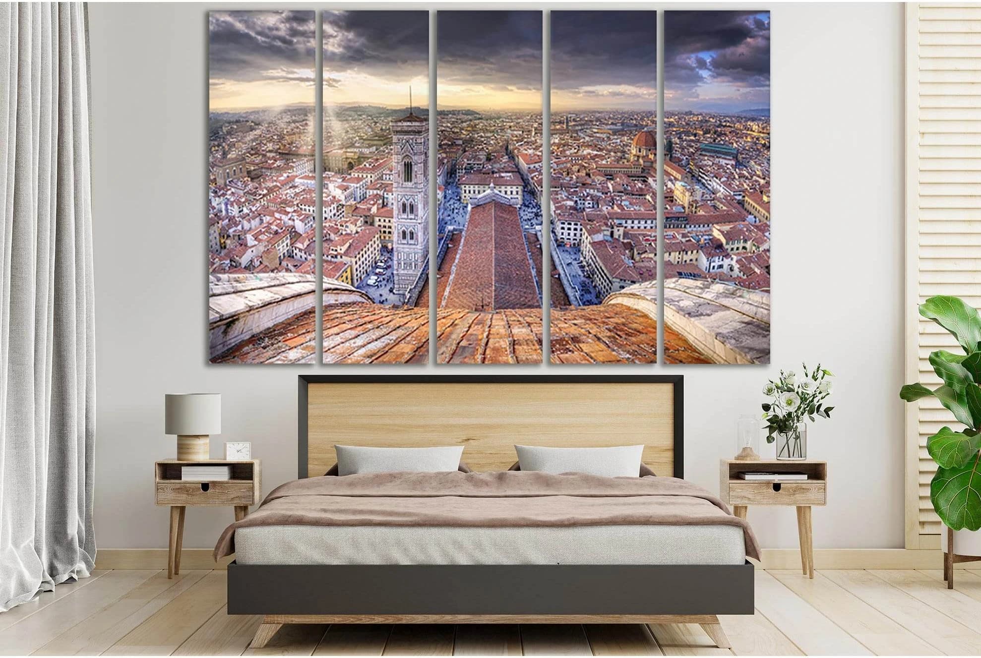 Italy Cupola Di Santa Maria Del Fiore №SL353 Ready to Hang Canvas Print - Zellart Canvas Prints 0new, ALL_Products, Cityscapes & Skylines