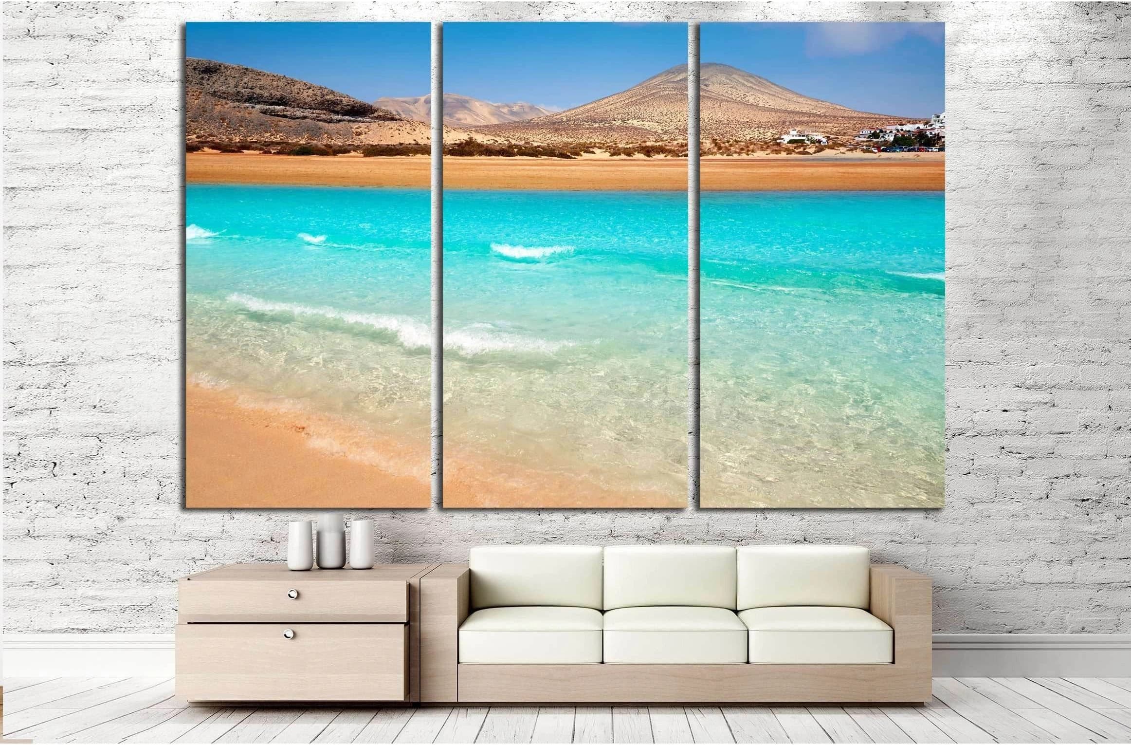 Jandia beach Risco el Paso Fuerteventura at Canary Islands of Spain №3102 Ready to Hang Canvas Print - Zellart Canvas Prints ALL_Products, s-3102