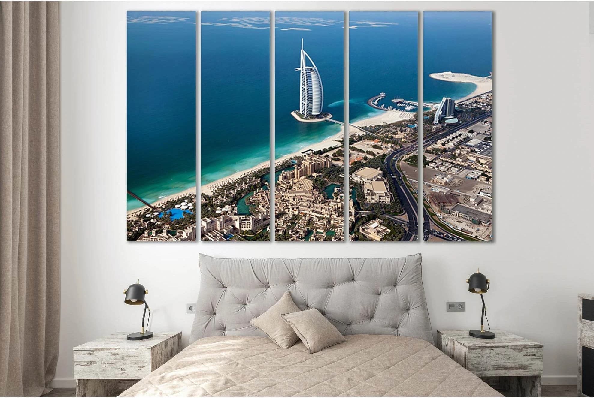 Jumeirah Al Naseem Hotel Dubai №SL352 Ready to Hang Canvas Print - Zellart Canvas Prints 0new, ALL_Products, Cityscapes & Skylines