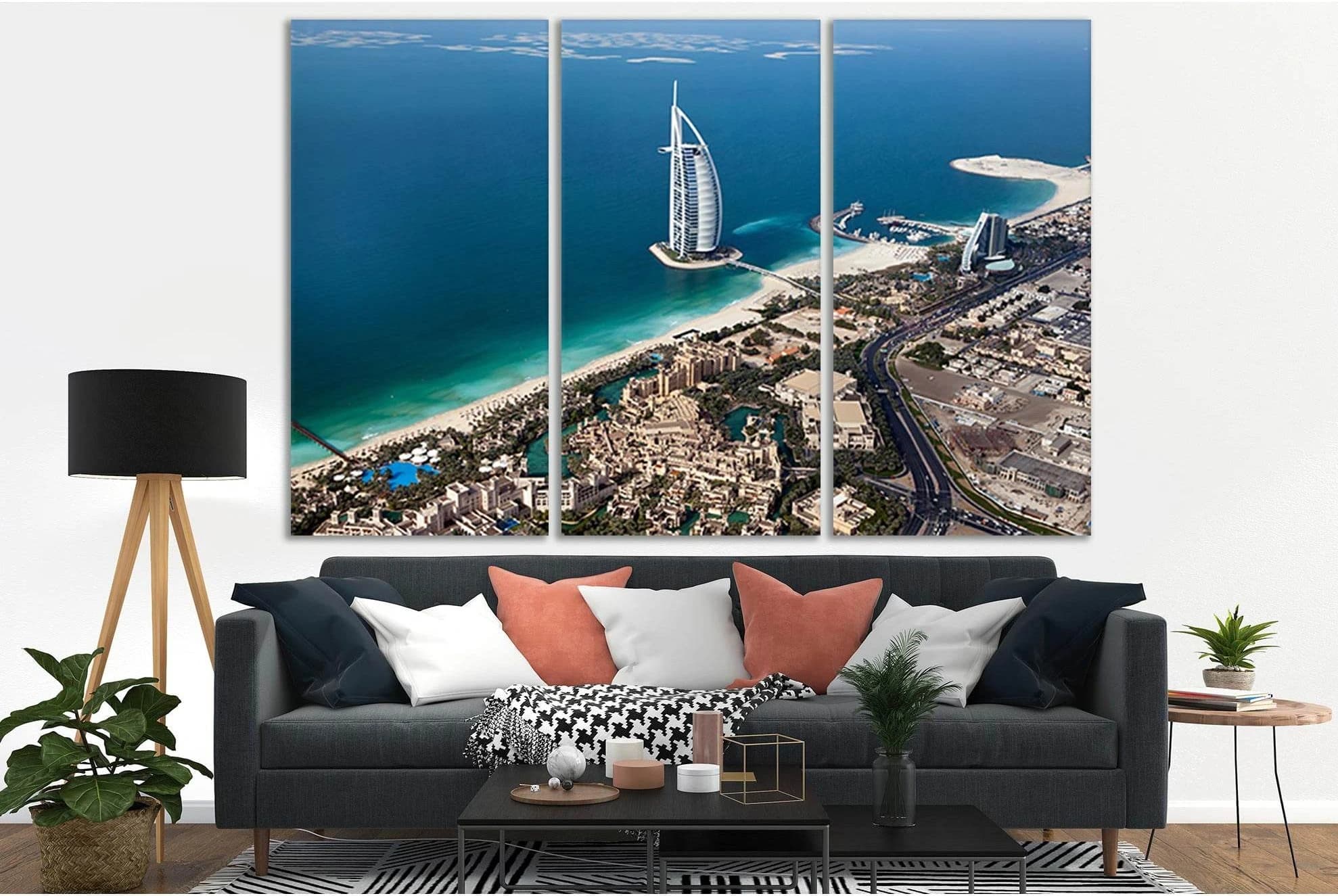 Jumeirah Al Naseem Hotel Dubai №SL352 Ready to Hang Canvas Print - Zellart Canvas Prints 0new, ALL_Products, Cityscapes & Skylines