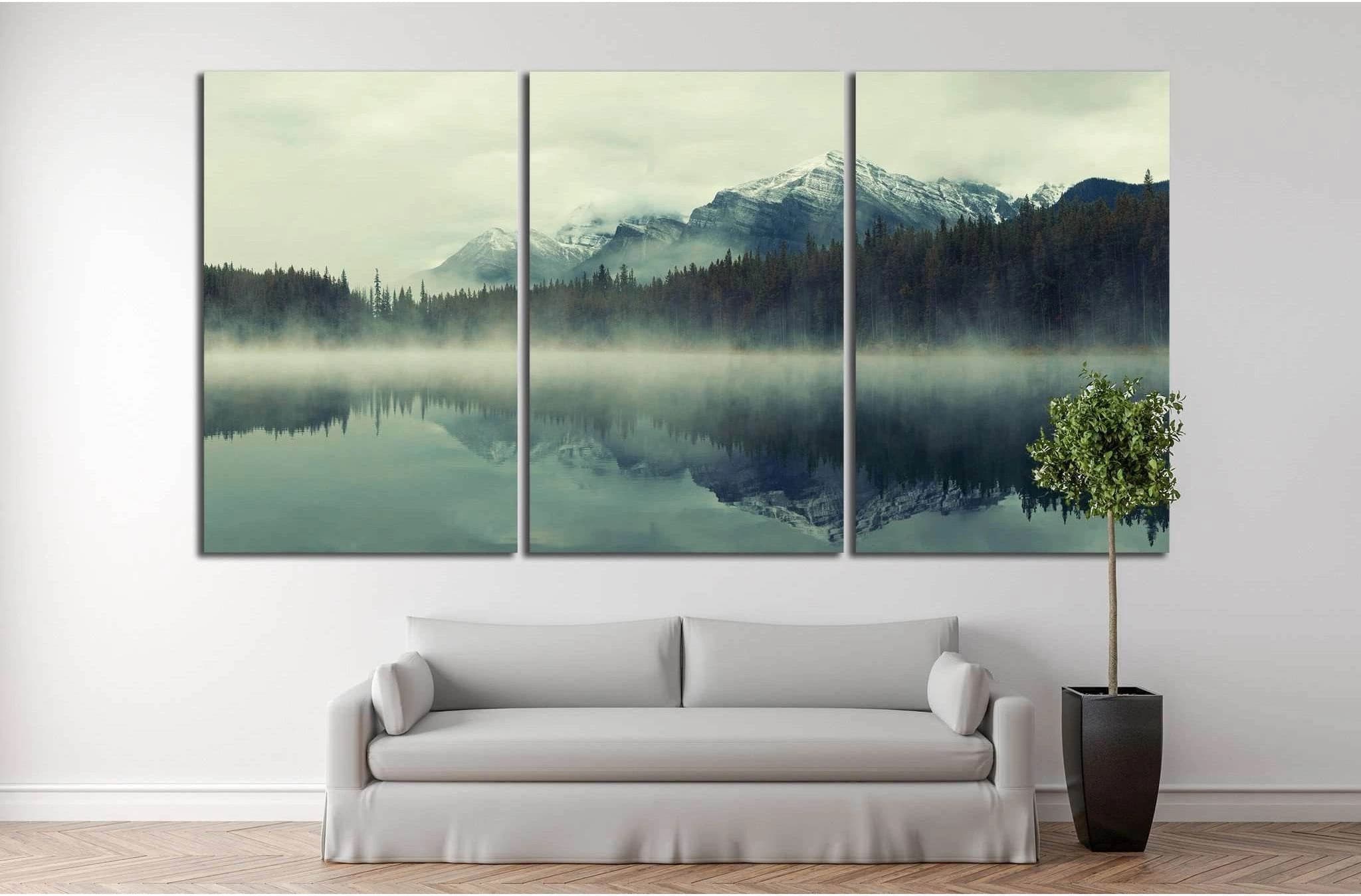 Lake Herbert, Banff National Park, Canada №877 Ready to Hang Canvas Print - Zellart Canvas Prints ALL_Products, s-877