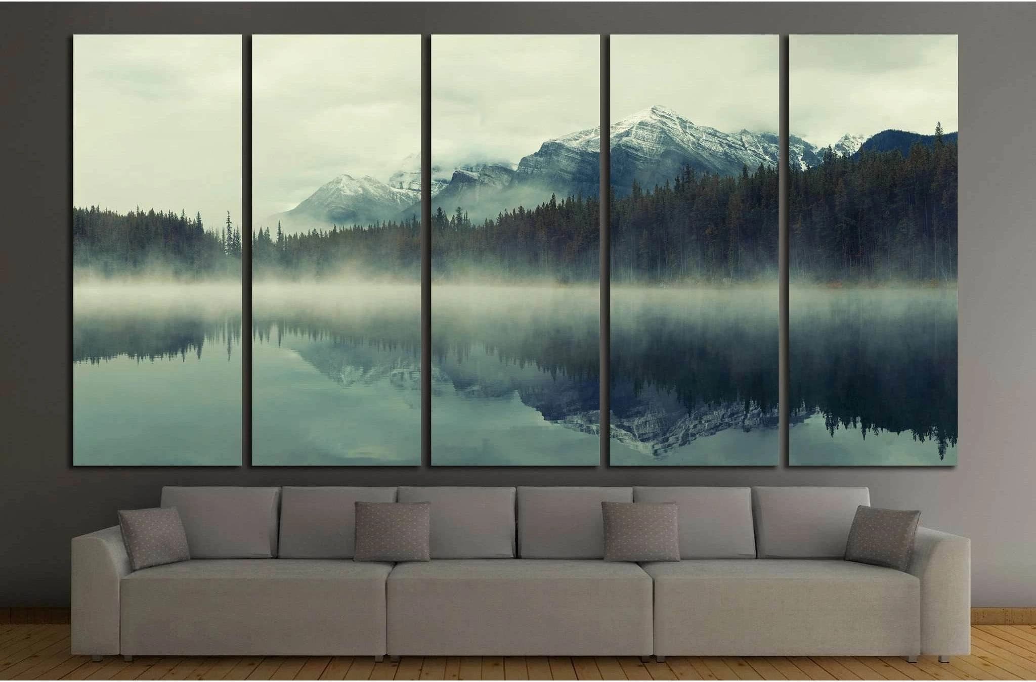 Lake Herbert, Banff National Park, Canada №877 Ready to Hang Canvas Print - Zellart Canvas Prints ALL_Products, s-877