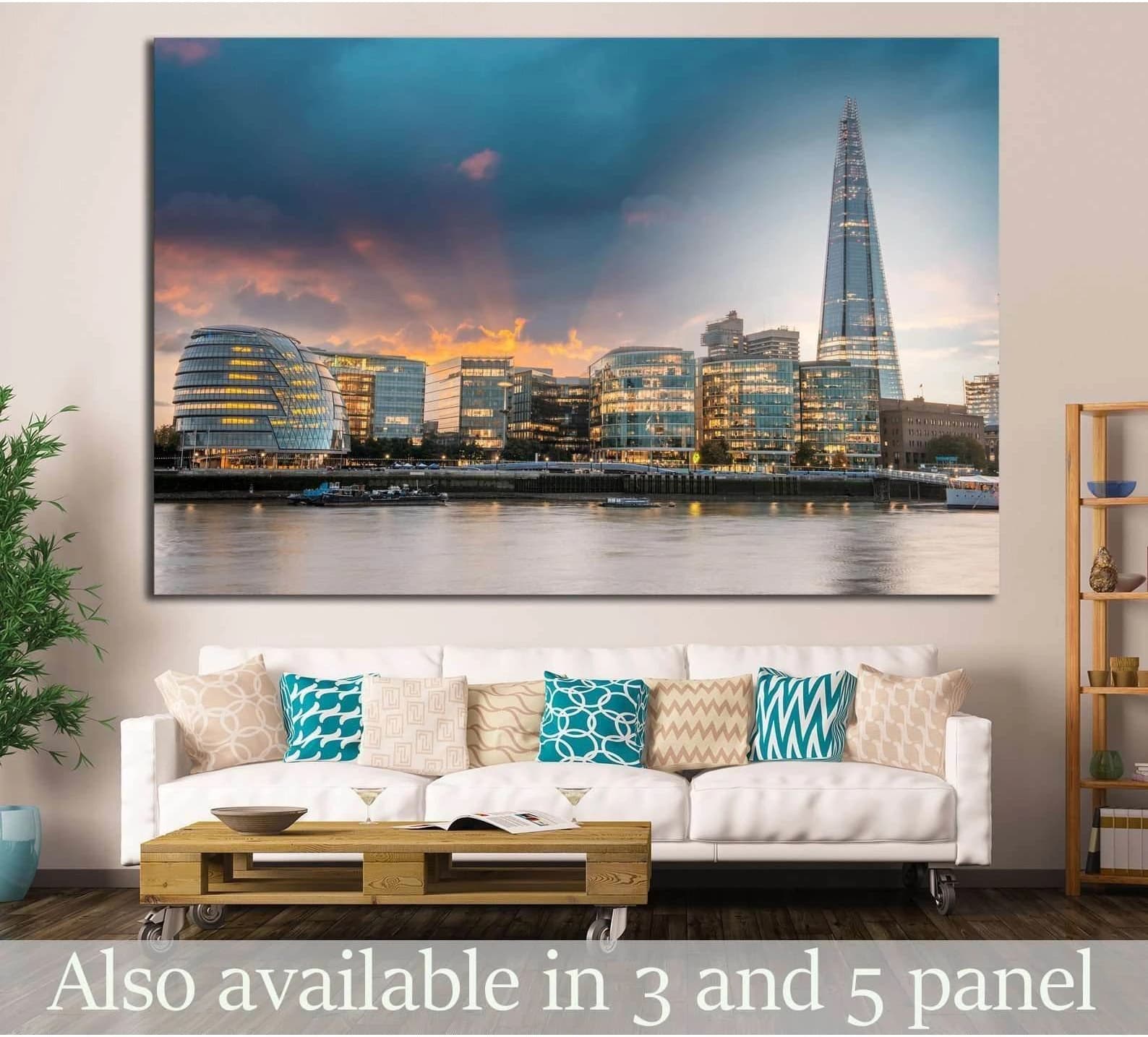 London city hall №785 Ready to Hang Canvas Print - Zellart Canvas Prints ALL_Products, s-785