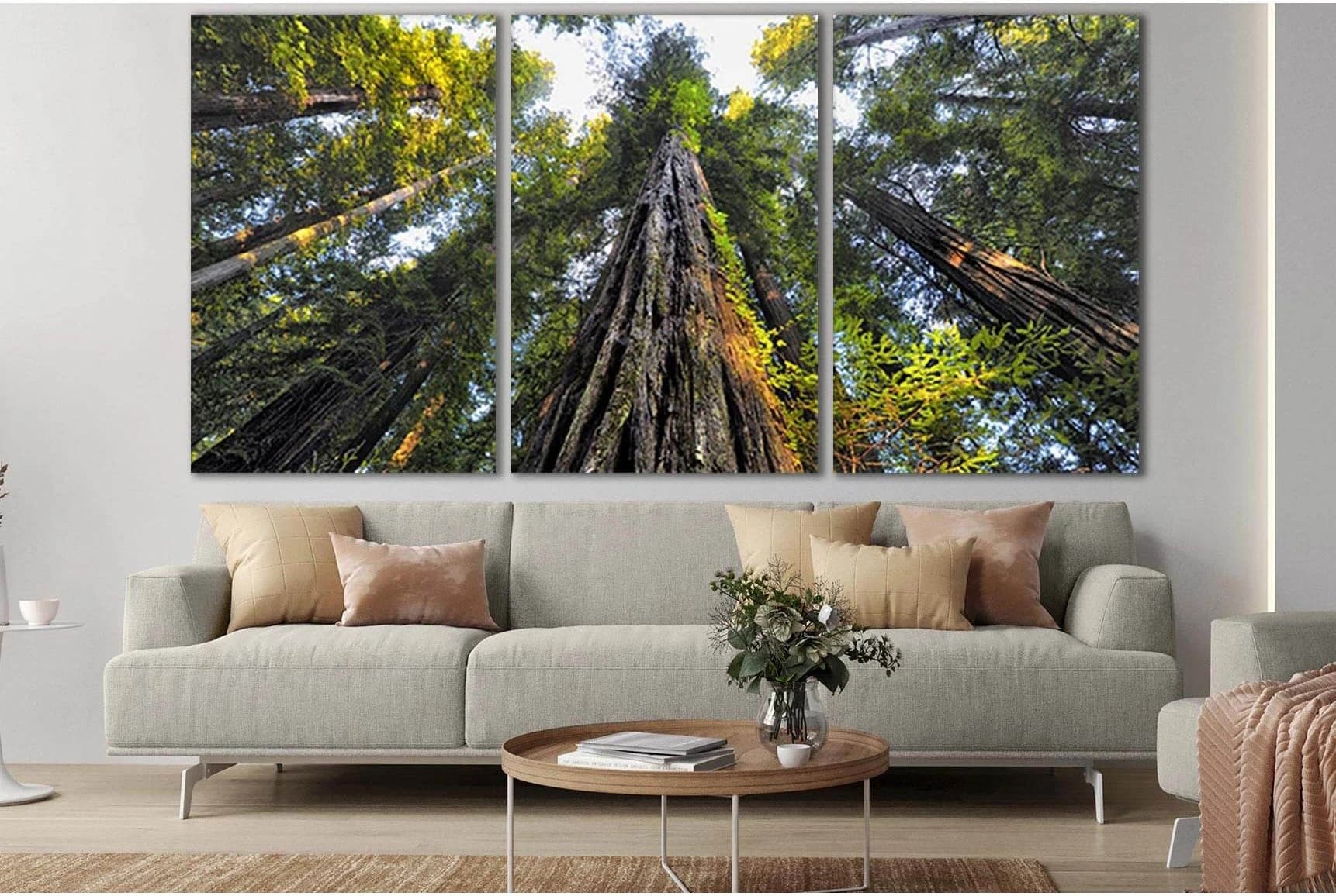 Looking Up At Trees №SL817 Ready to Hang Canvas Print - Zellart Canvas Prints 0new, ALL_Products, Trees Wall Art