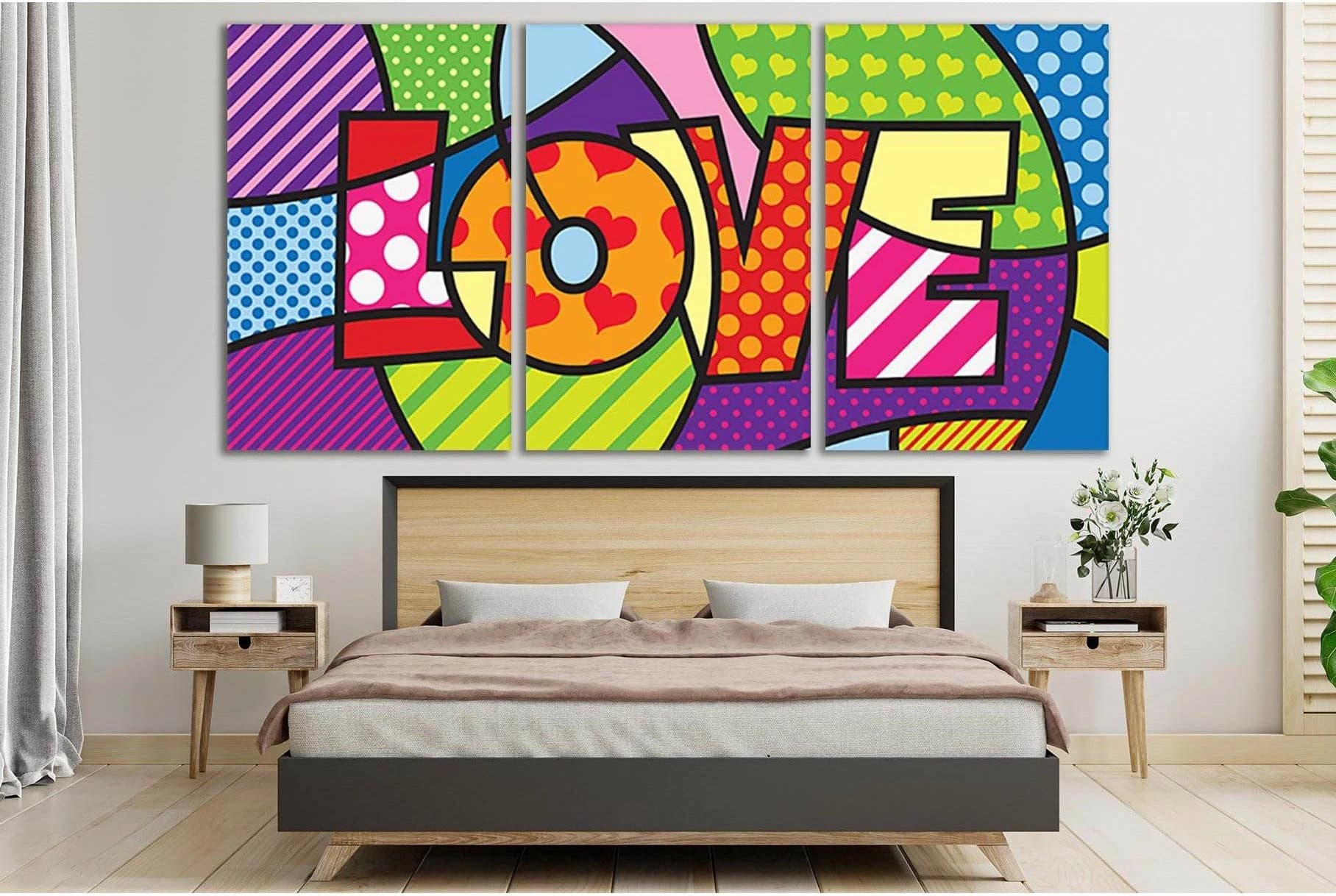 Love Pop Art №SL540 Ready to Hang Canvas Print - Zellart Canvas Prints 0new, ALL_Products, Pop ART