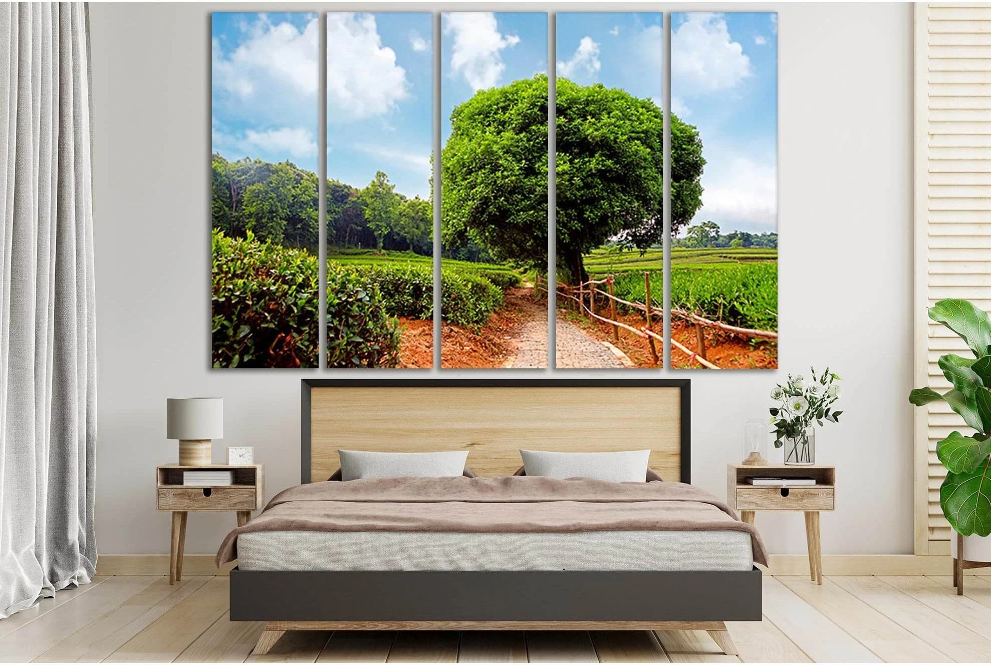 Lush Green Tree №SL810 Ready to Hang Canvas Print - Zellart Canvas Prints 0new, ALL_Products, Trees Wall Art