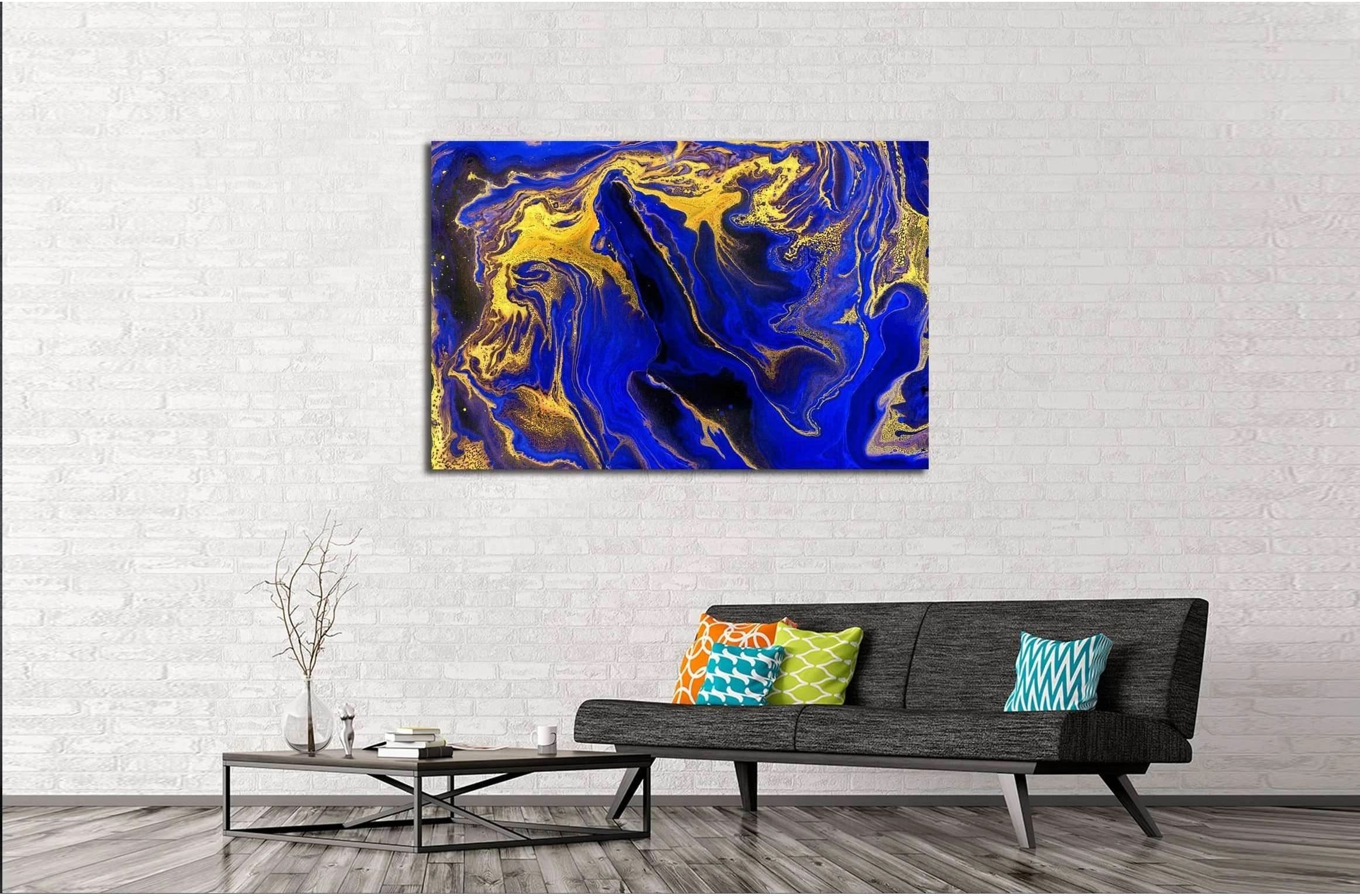 Marble. Beautiful abstract horizontal background №3228 Ready to Hang Canvas Print - Zellart Canvas Prints ALL_Products, s-3228