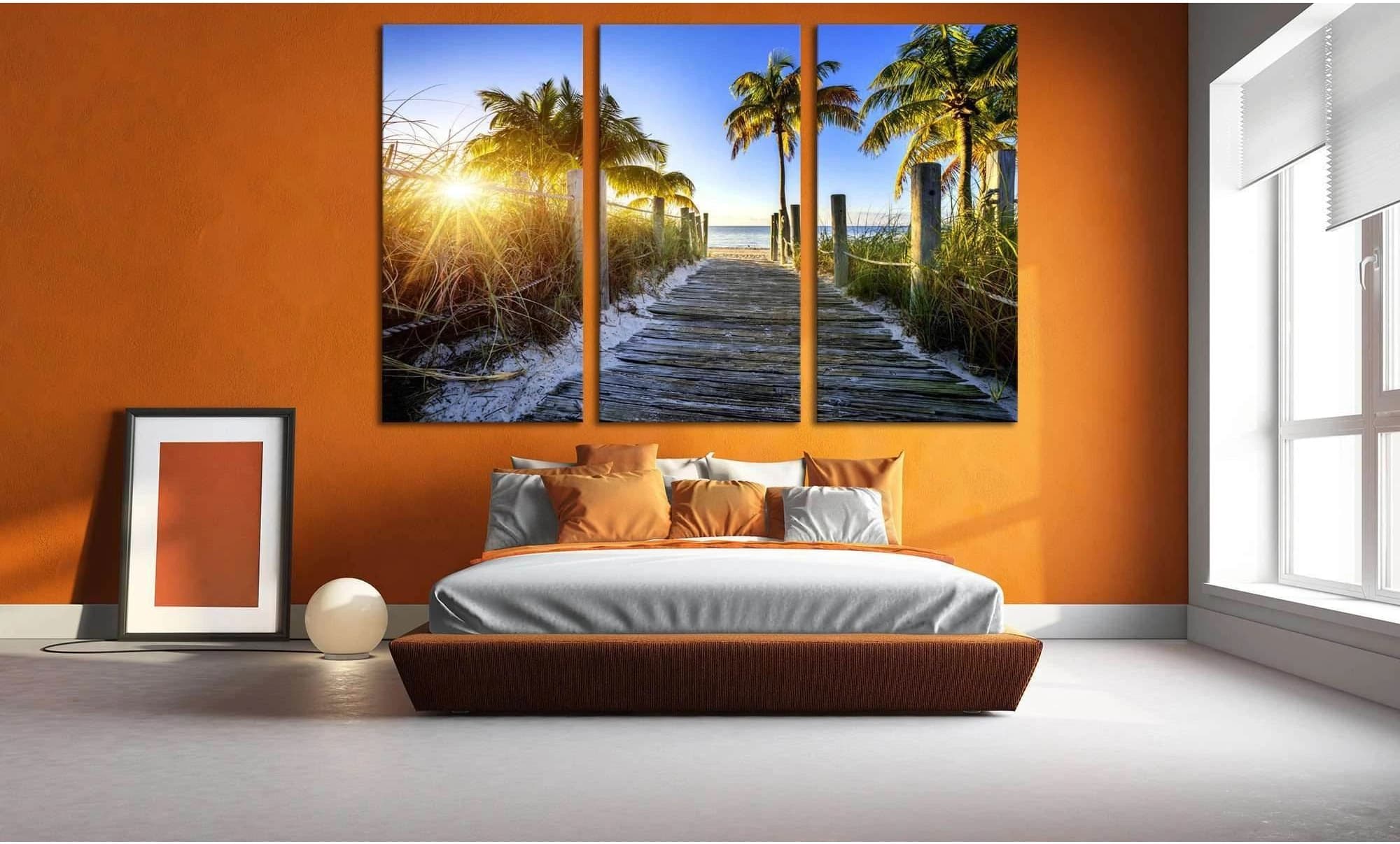 Miami Beach №626 Ready to Hang Canvas Print - Zellart Canvas Prints ALL_Products, autopostr_pinterest_65155, autopostr_pinterest_65157, autopostr_pinterest_65158, autopostr_pinterest_65160