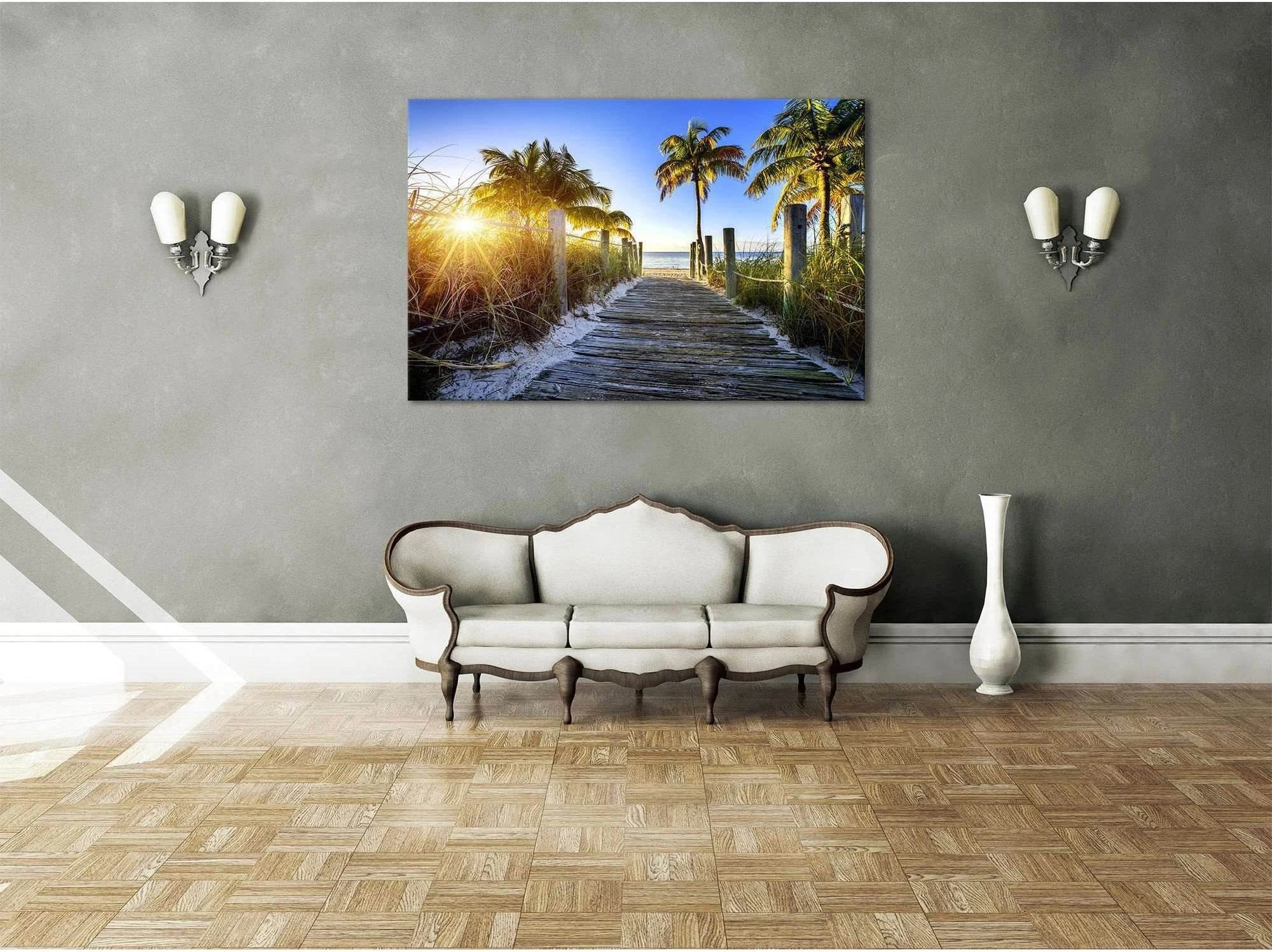 Miami Beach №626 Ready to Hang Canvas Print - Zellart Canvas Prints ALL_Products, autopostr_pinterest_65155, autopostr_pinterest_65157, autopostr_pinterest_65158, autopostr_pinterest_65160