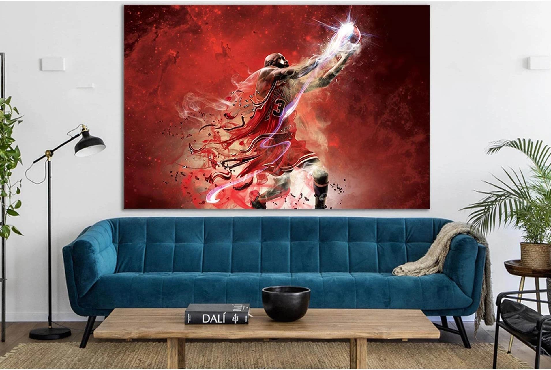 Michael Jordan Art Photos №SL947 Ready to Hang Canvas Print - Zellart Canvas Prints 0new, ALL_Products, Sports & Motivation