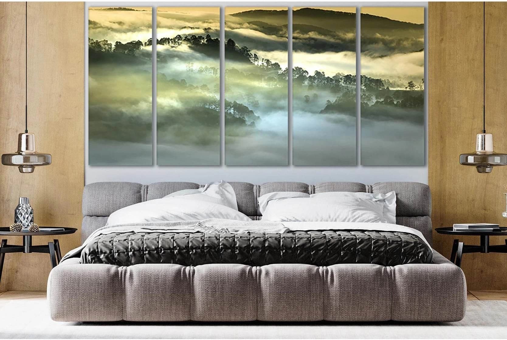 Morning Fog Forest Vietnam №SL800 Ready to Hang Canvas Print - Zellart Canvas Prints 0new, ALL_Products, Trees Wall Art