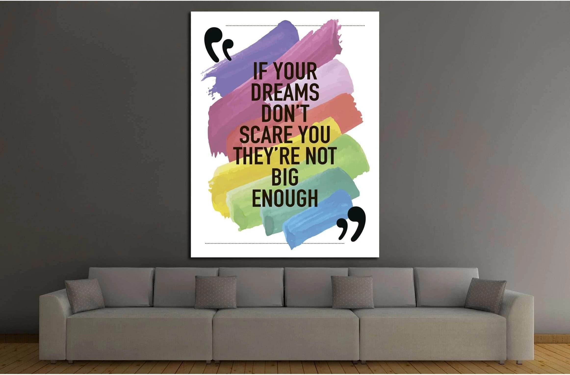 Motivational quote concept illustration background №4605 Ready to Hang Canvas Print - Zellart Canvas Prints 000Negative, ALL_Products, s-4605