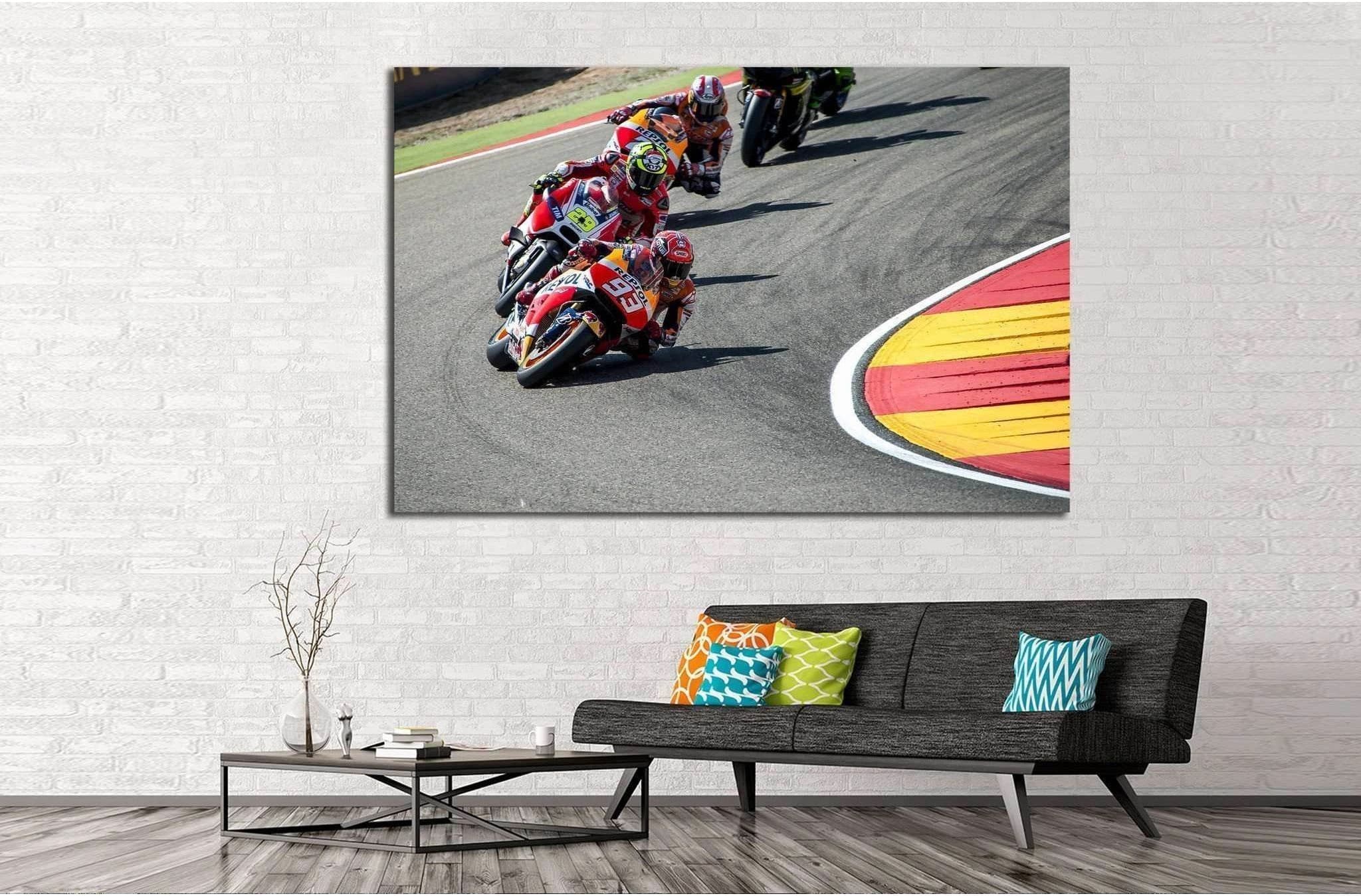 Moto GP Riders №164 Ready to Hang Canvas Print - Zellart Canvas Prints ALL_Products, wd-164