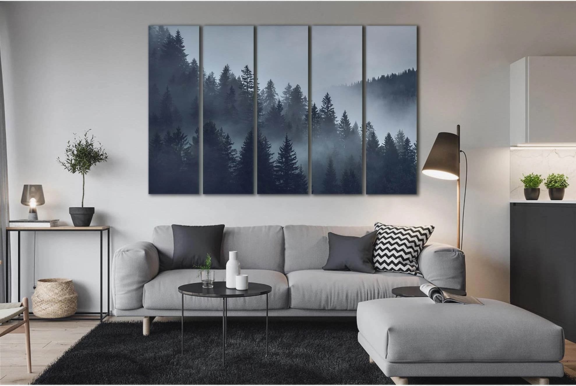 Mystical Forest №Sl30 Ready to Hang Canvas Print - Zellart Canvas Prints 0new, ALL_Products, Nature & Landscapes Canvas Print