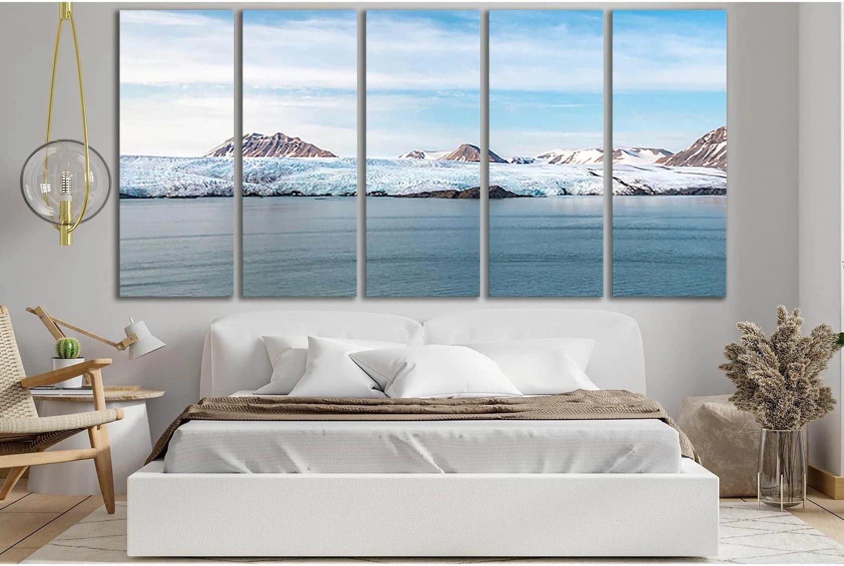 Nordenskiöld Glacier At Pyramiden On Svalbard №SL1340 Ready to Hang Canvas Print - Zellart Canvas Prints 0new, ALL_Products, Glacials