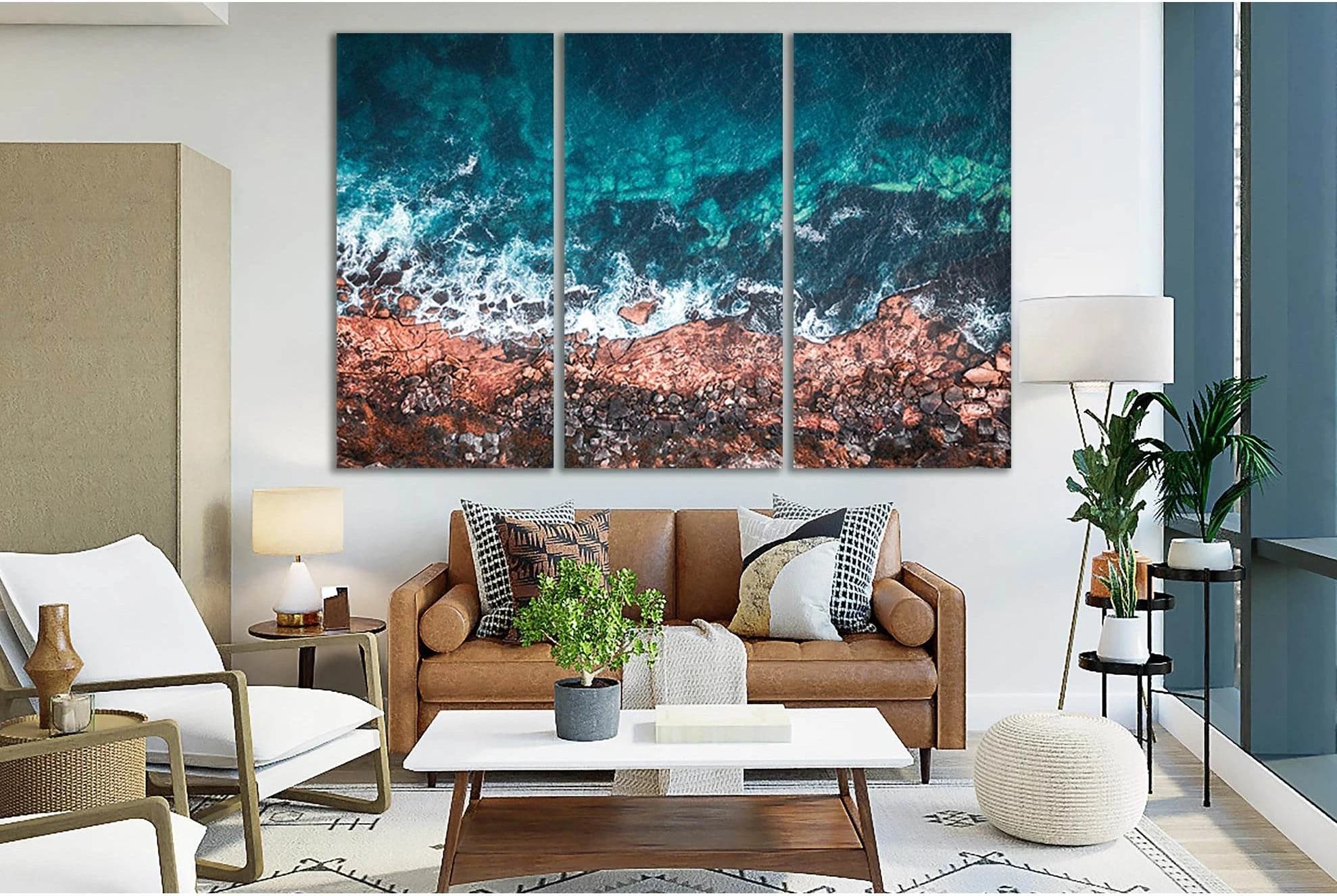 Ocean Shore Australia №SL120 Ready to Hang Canvas Print - Zellart Canvas Prints 0new, ALL_Products, Beach Ocean & Waves