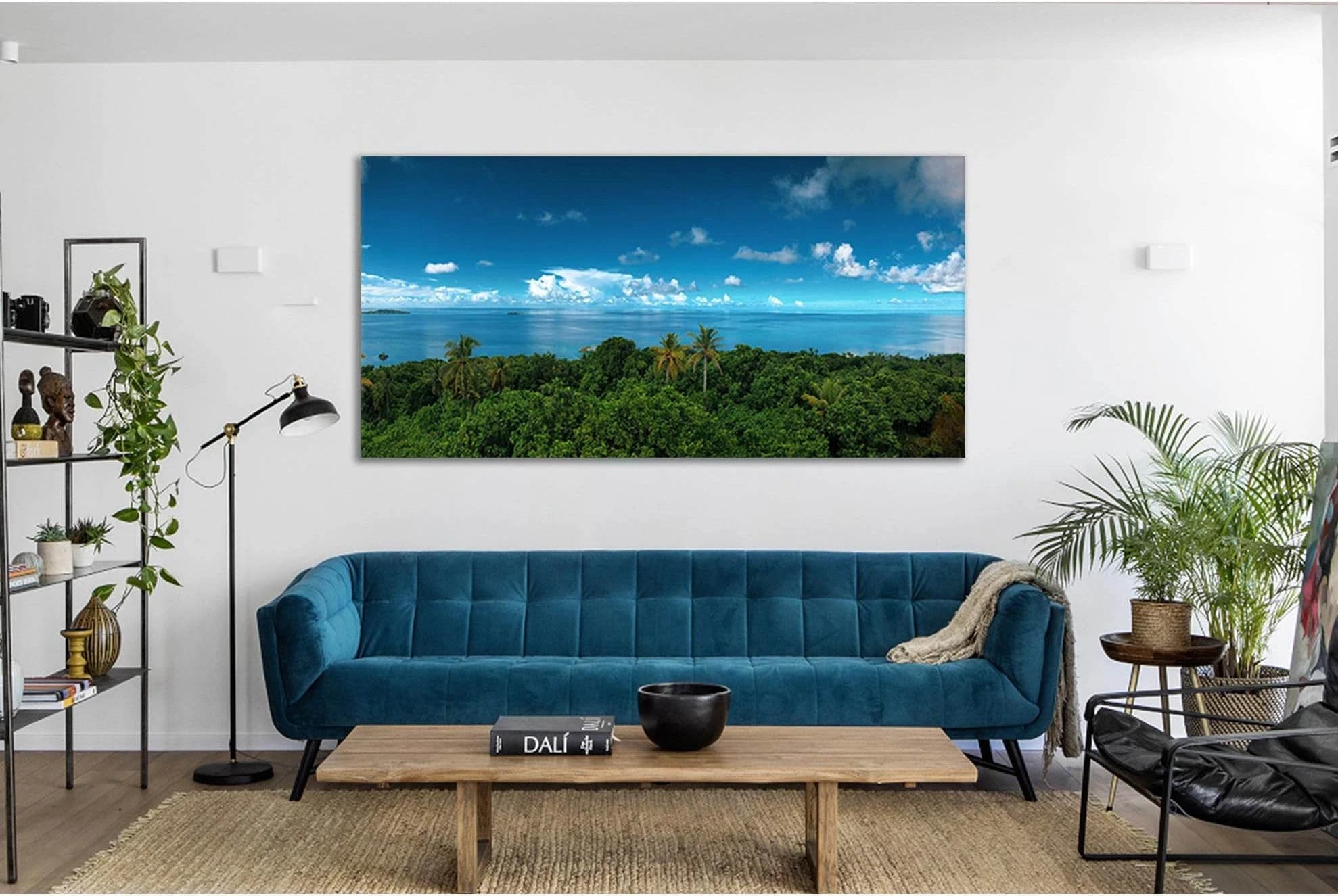 Ocean Tropical Island №SL74 Ready to Hang Canvas Print - Zellart Canvas Prints 0new, ALL_Products, Beach Ocean & Waves