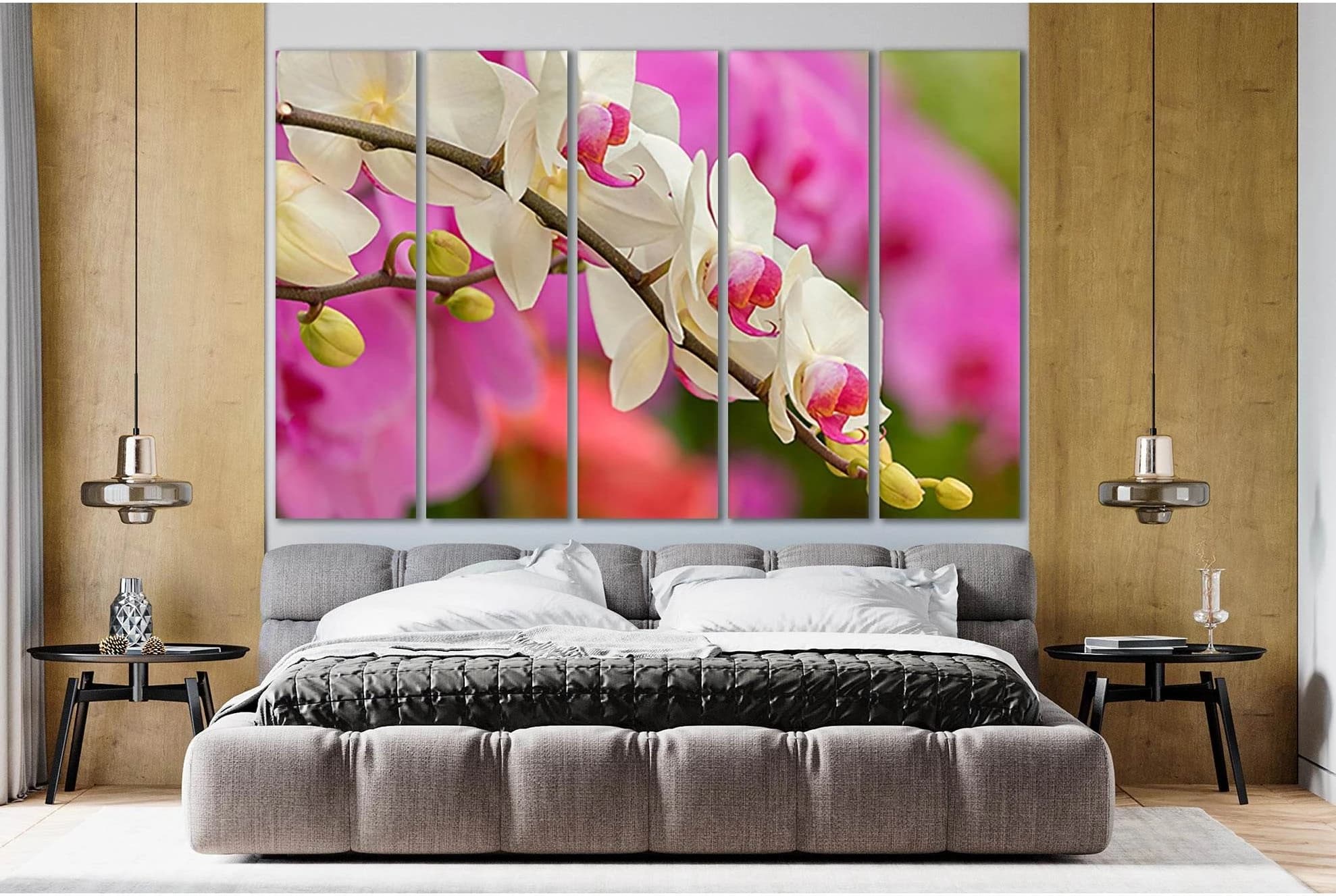 Orchid Flowers Close Up №SL682 Ready to Hang Canvas Print - Zellart Canvas Prints 0new, ALL_Products, Floral & Botanical Wall Art