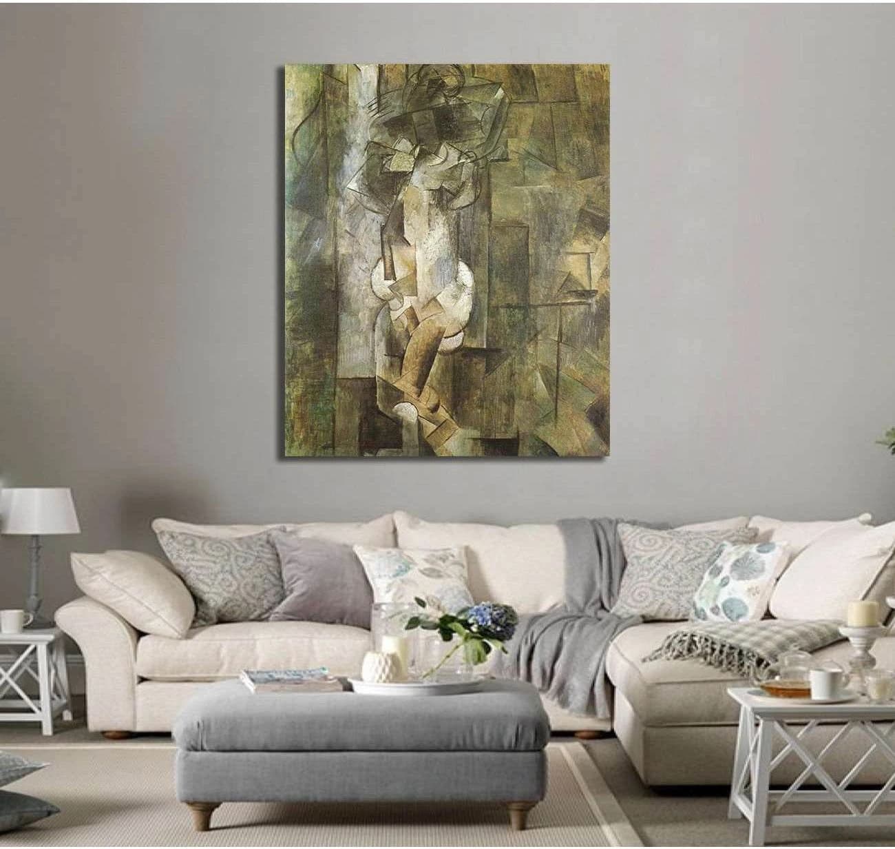 Pablo Picasso, Nude - Canvas print - Zellart Canvas Prints 000Negative, 6163, ALL_Products