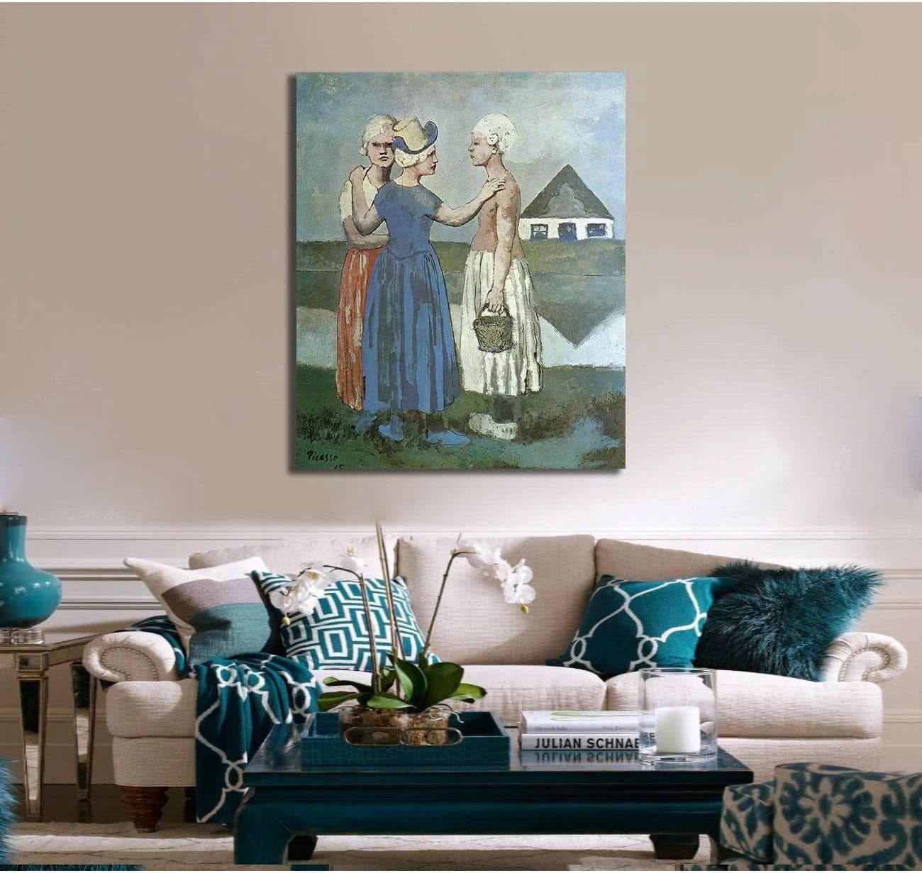 Pablo Picasso, Three dutch girls - Canvas print - Zellart Canvas Prints 000Negative, 6187, ALL_Products