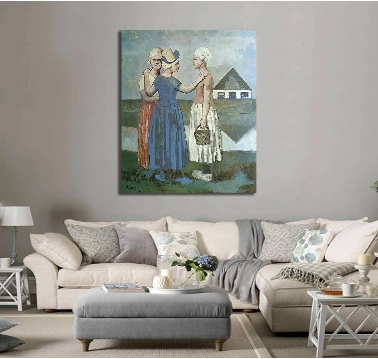 Pablo Picasso, Three dutch girls - Canvas print - Zellart Canvas Prints 000Negative, 6187, ALL_Products