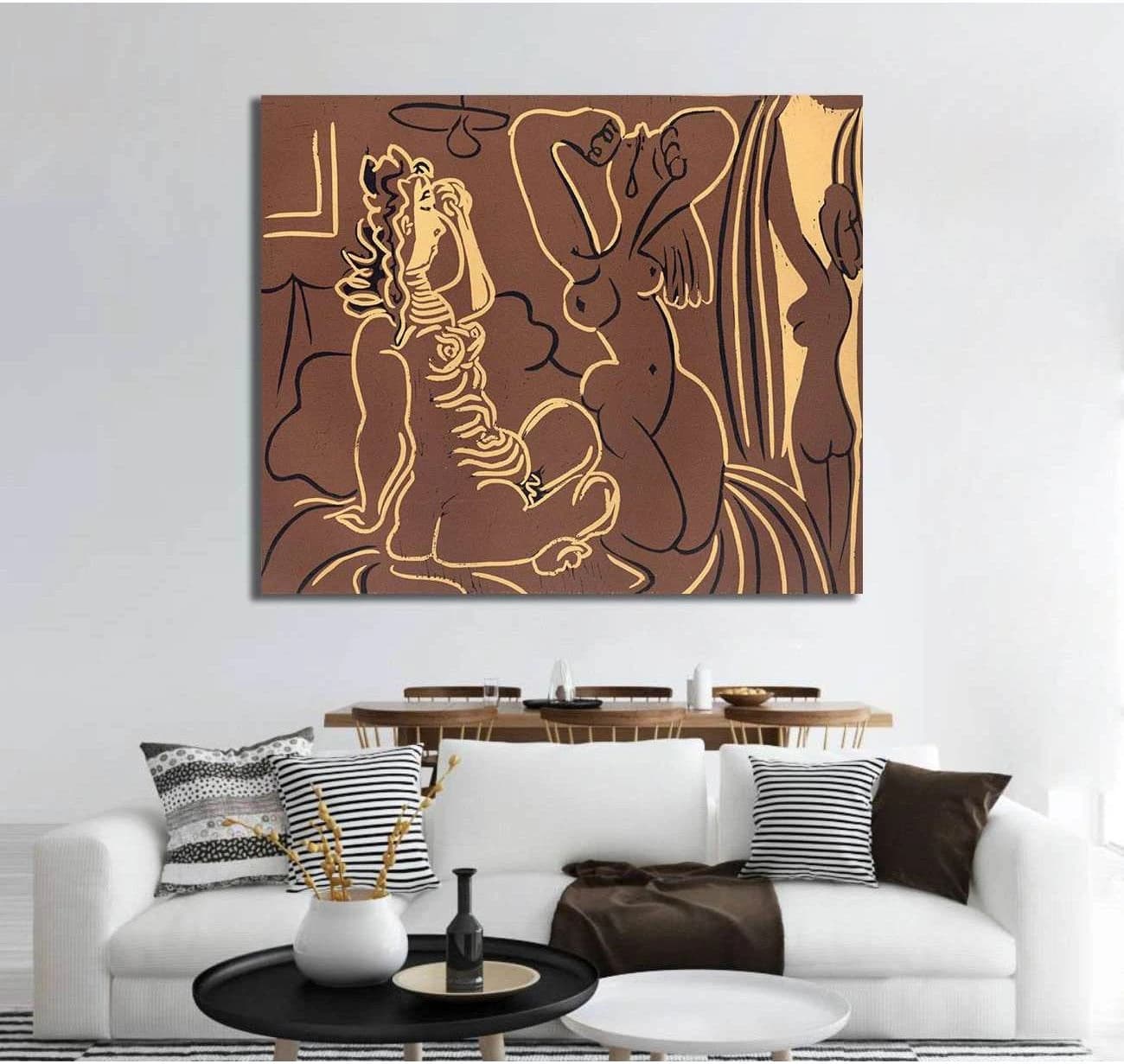 Pablo Picasso, Three women - Canvas print - Zellart Canvas Prints 000Negative, 6005, ALL_Products