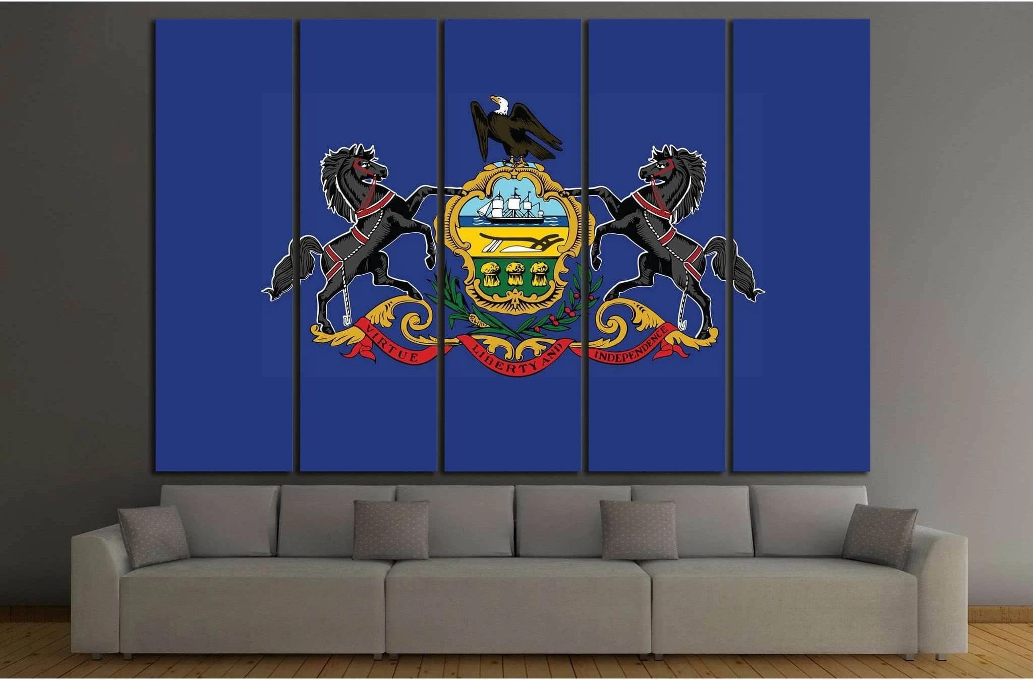 Pennsylvania №684 Ready to Hang Canvas Print - Zellart Canvas Prints ALL_Products, s-684